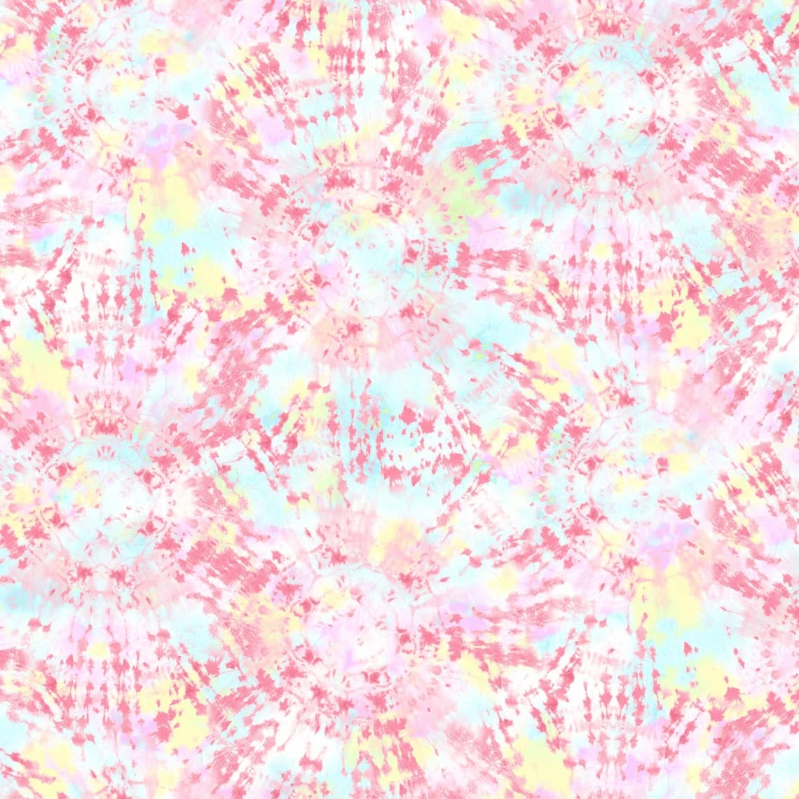 Tie Dye Printed Waffle Non-Brushed Poly Knit Fabric Swatch - 7