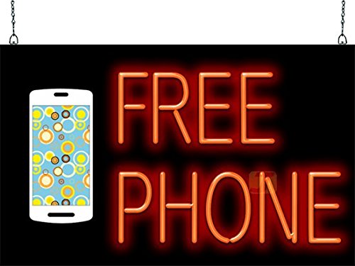 Custom Neon Phone Sign - LED Light Up Wall Decor for Bedroom, Bar, Cafe - Perfect for Home, Office & Party Decorations