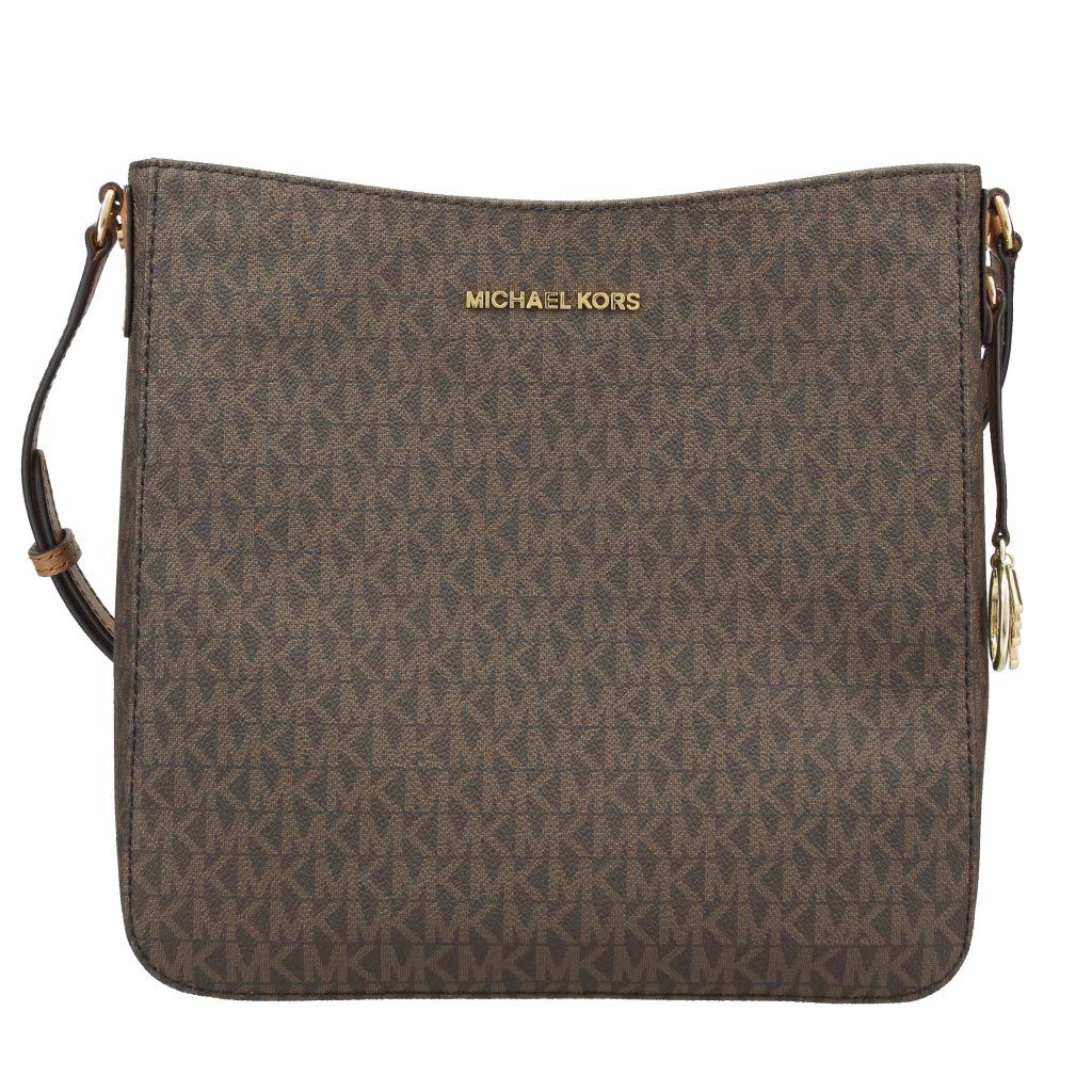Michael Kors Jet Set Travel Large Crossbody Messenger Bag in Brown - Stylish & Spacious for Work, Travel & Everyday Use