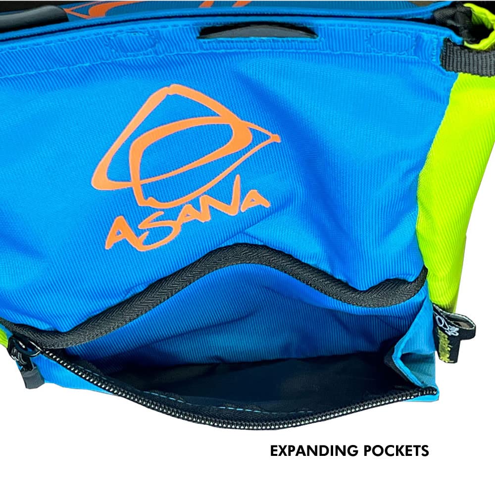 Premium Large Bouldering Chalk Pot - Asana Huckit Bucket with Open Lock Technology & Magnetic Closure | Expandable Pockets & Bamboo Chalk Brush | Ideal for Rock Climbing, Gym Training, Bouldering & Gymnastics | Perfect for Outdoor Adventures & Indoor Workouts