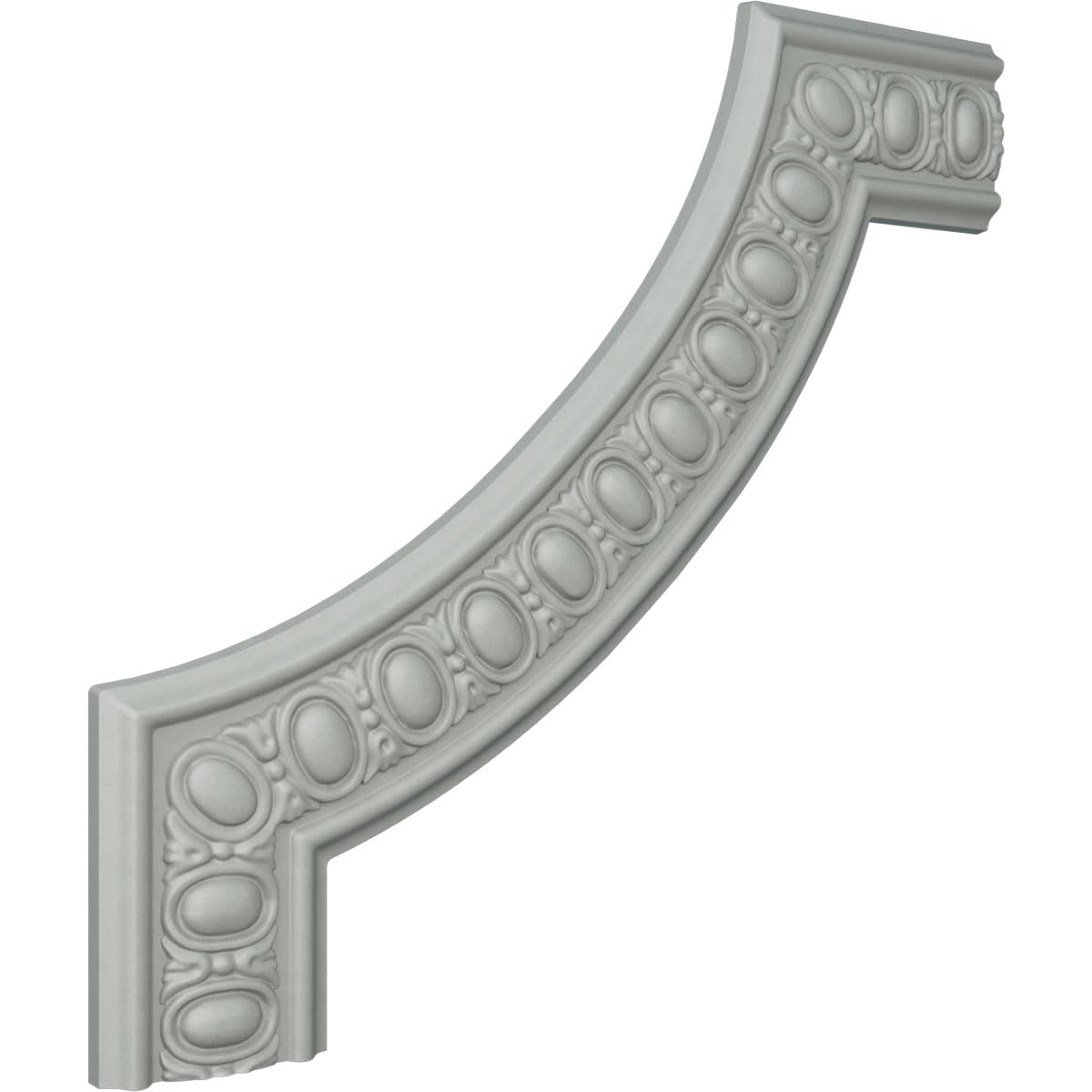 Ekena Millwork PML16X16CA-CASE-8 Caputo Egg & Dart Corner Panel Moulding (8-Pack) - 16 1/8