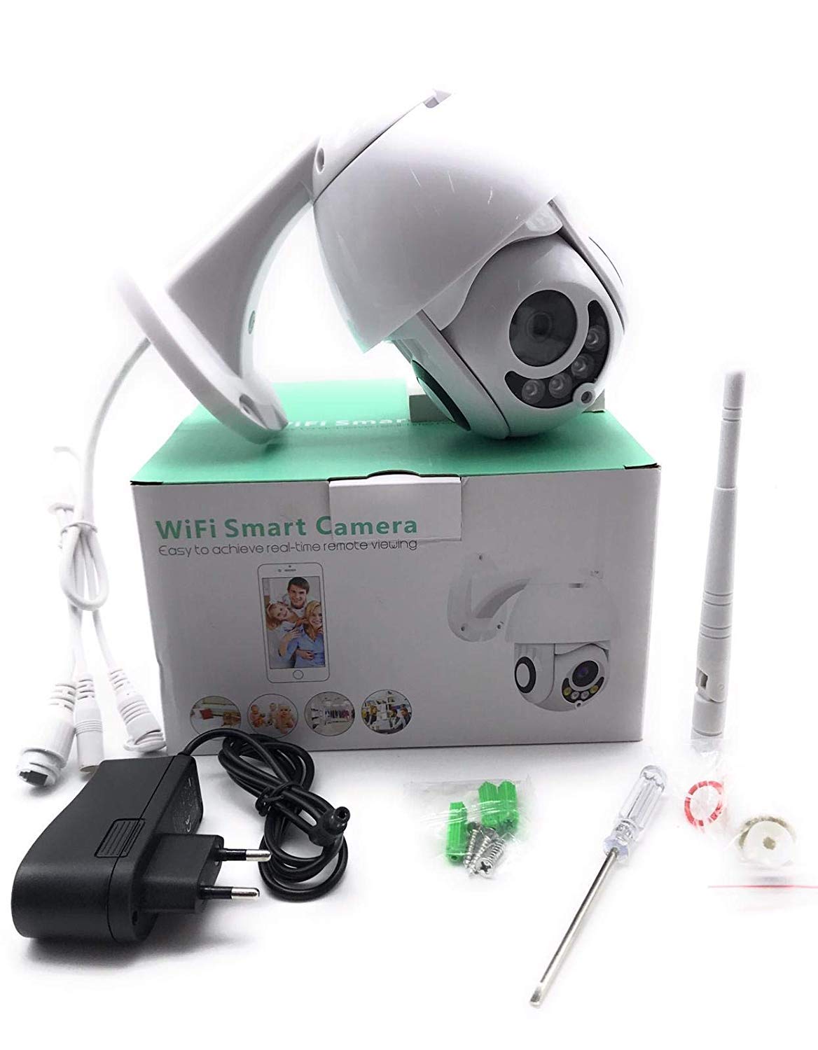 Wireless Motorized IP Security Camera for iOS & Android - 1080p HD WiFi Surveillance with Motion Detection - Ideal for Home, Office & Outdoor Monitoring