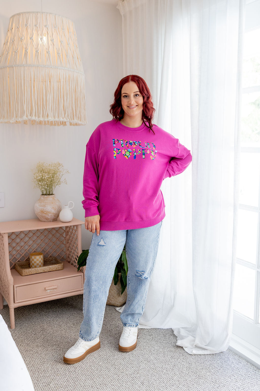 Kasey Rainbow Zoey Sweater - Soft Knit Proud Love Design Women's Pullover for Casual Wear & Date Nights