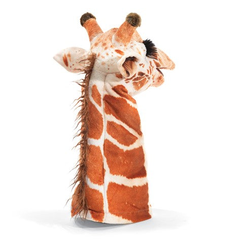 Folkmanis Giraffe Hand Puppet - Realistic Stuffed Animal Puppet for Kids, Storytelling & Educational Play - Perfect for Classroom, Theater & Imaginative Playtime