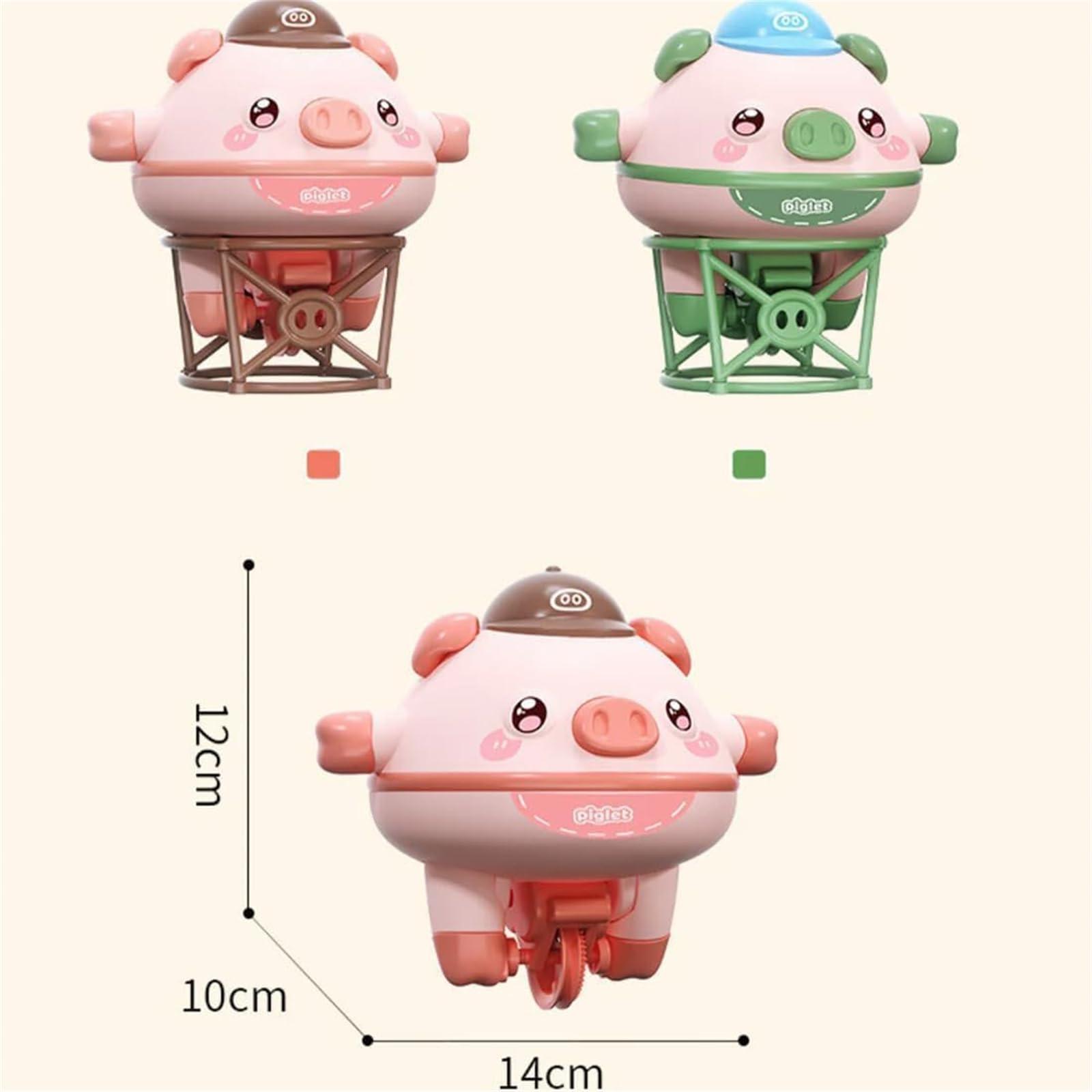 LYCZMKSF Cute Balanced Pig Toy - Acrobatic Tumbler Balance Pig, Tightrope Walking Piglet Unicycle Toy with Fingertip Gyroscope for Kids (Pink) | Fun Stress Relief & Desk Decor for Office, Home, Classroom Play
