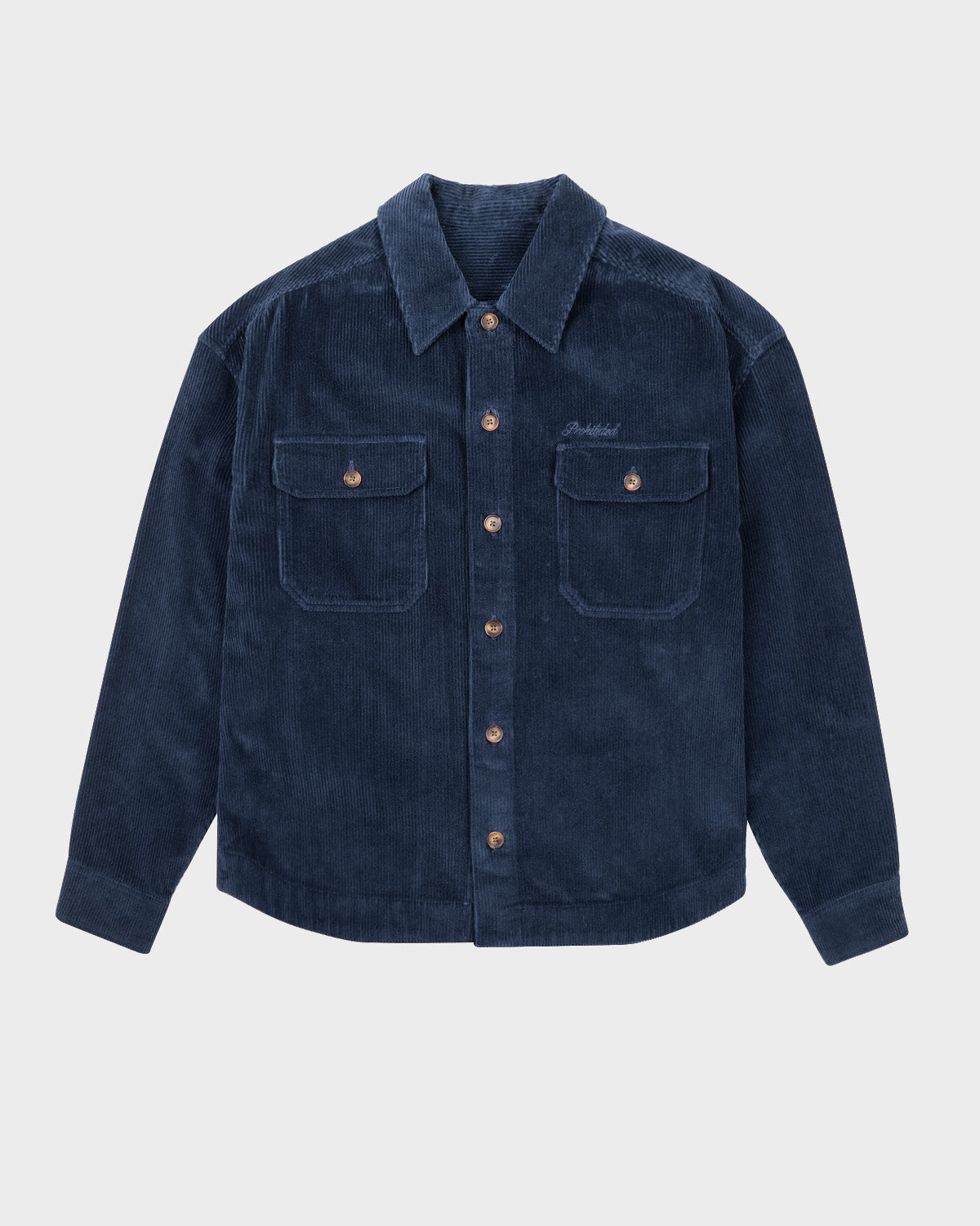 Men's Navy Corduroy Overshirt - Stylish Casual Jacket for Fall & Winter Layering | Perfect for Outdoor Activities, Work & Everyday Wear