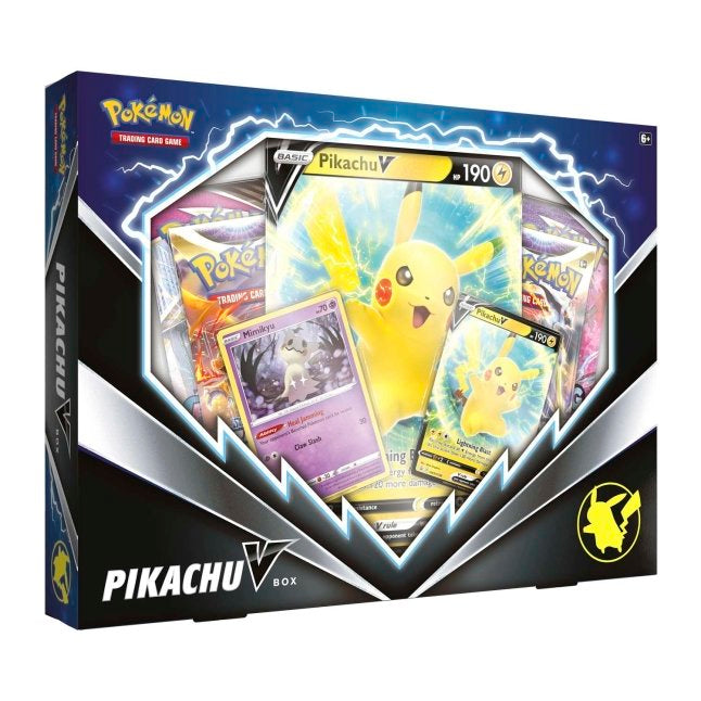 Pokemon Pikachu V Box - 50 Pokemon TCG Cards, Holo Foil & Booster Packs - Collectible Trading Card Game for Kids & Adults - Perfect for Battles, Gifts & Tournaments