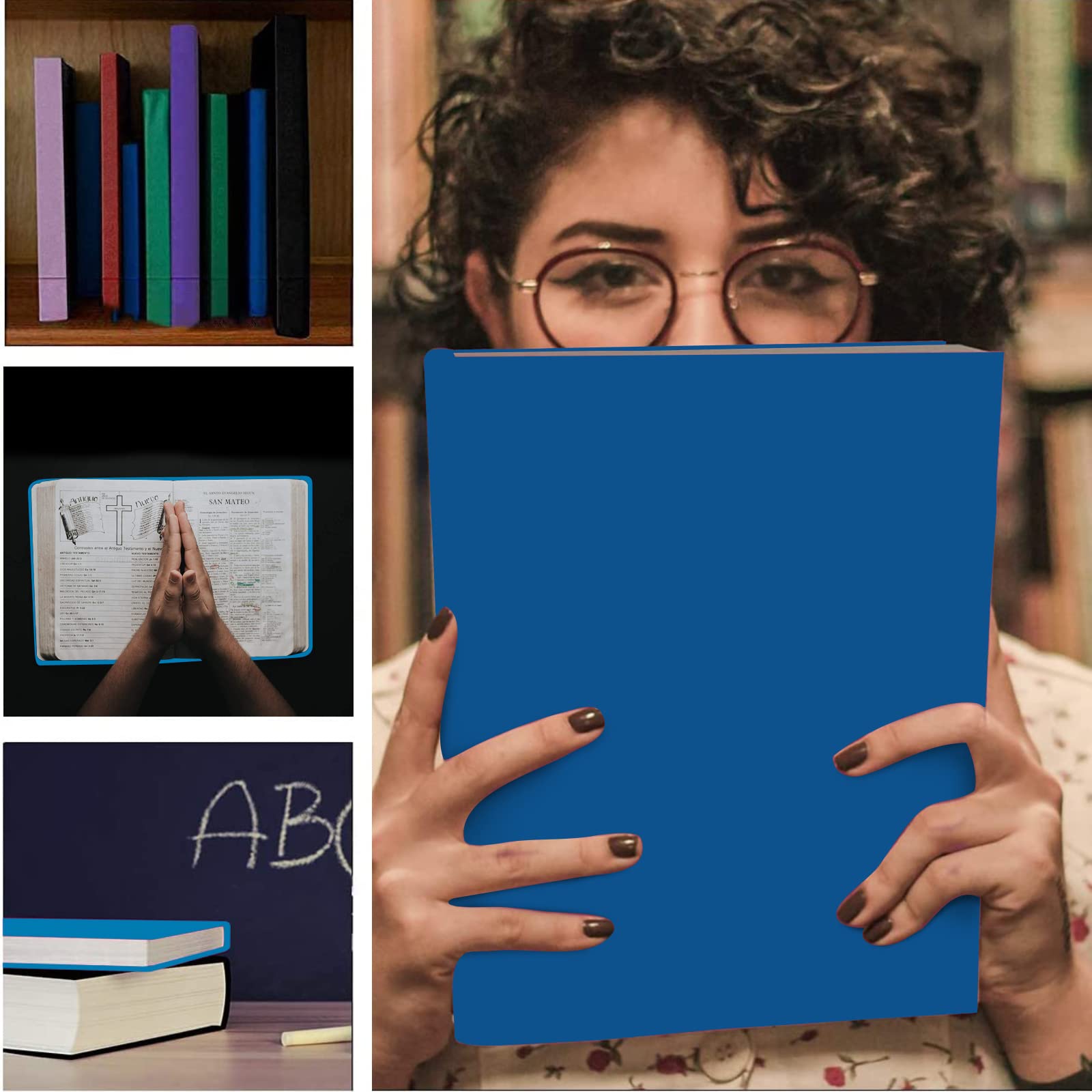 2 Pack Stretchable Book Sleeve Covers for Paperbacks & Textbooks up to 9