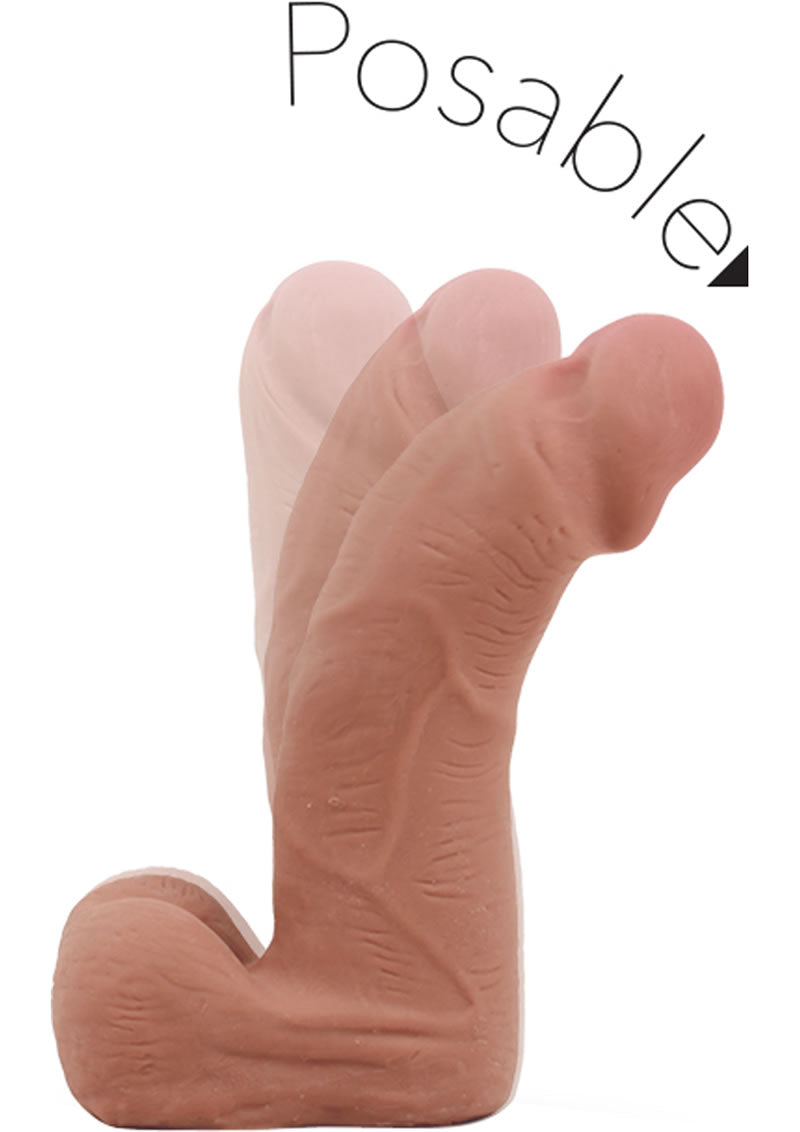 Au Naturel Carlito Dildo 5.5 Inch Realistic Caramel Silicone Adult Toy for Couples & Solo Play - Perfect for Bedroom Fun & BDSM Exploration