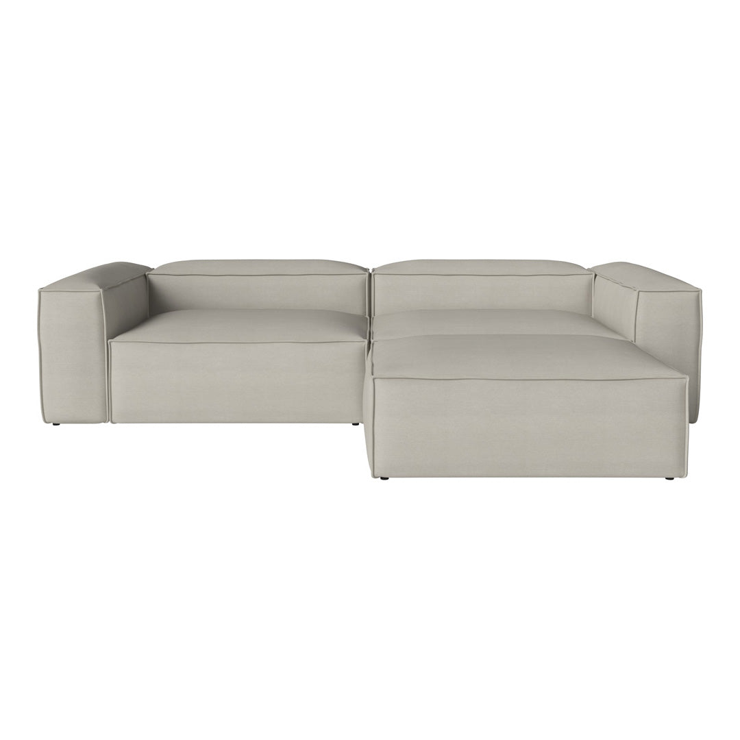 Cosima 2 Seater Sofa with Large Pouf - Modern Living Room Furniture for Small Spaces, Apartment & Lounge Comfort - Perfect for Relaxing, Entertaining & Compact Home Decor