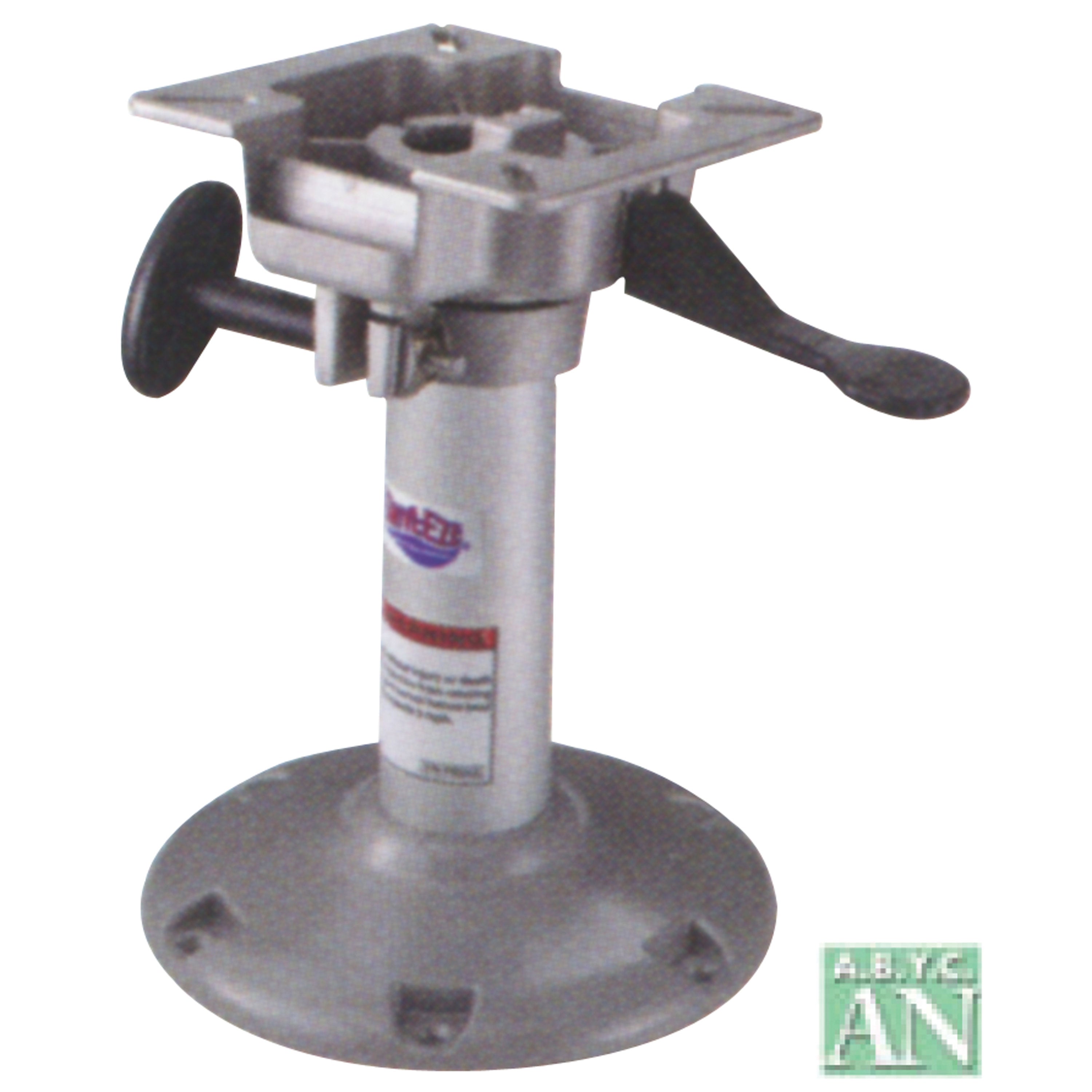 ATTWOOD LakeSport 2 3/8 Inch Fixed Height Boat Pedestal with Seat Mount - 16 Inch Non-Locking Marine Seat Post for Fishing & Boating Comfort