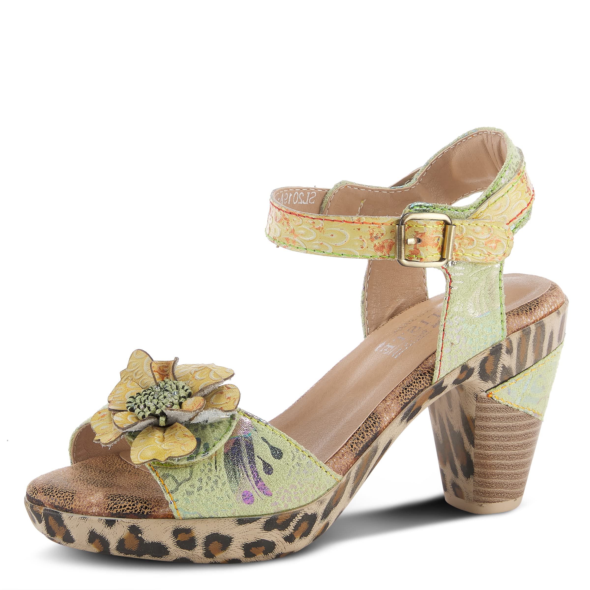 Spring Step L'Artiste Women's Wildcat Comfortable Leather Sandals with Cushioned Footbed - Perfect for Summer, Beach, and Casual Outings
