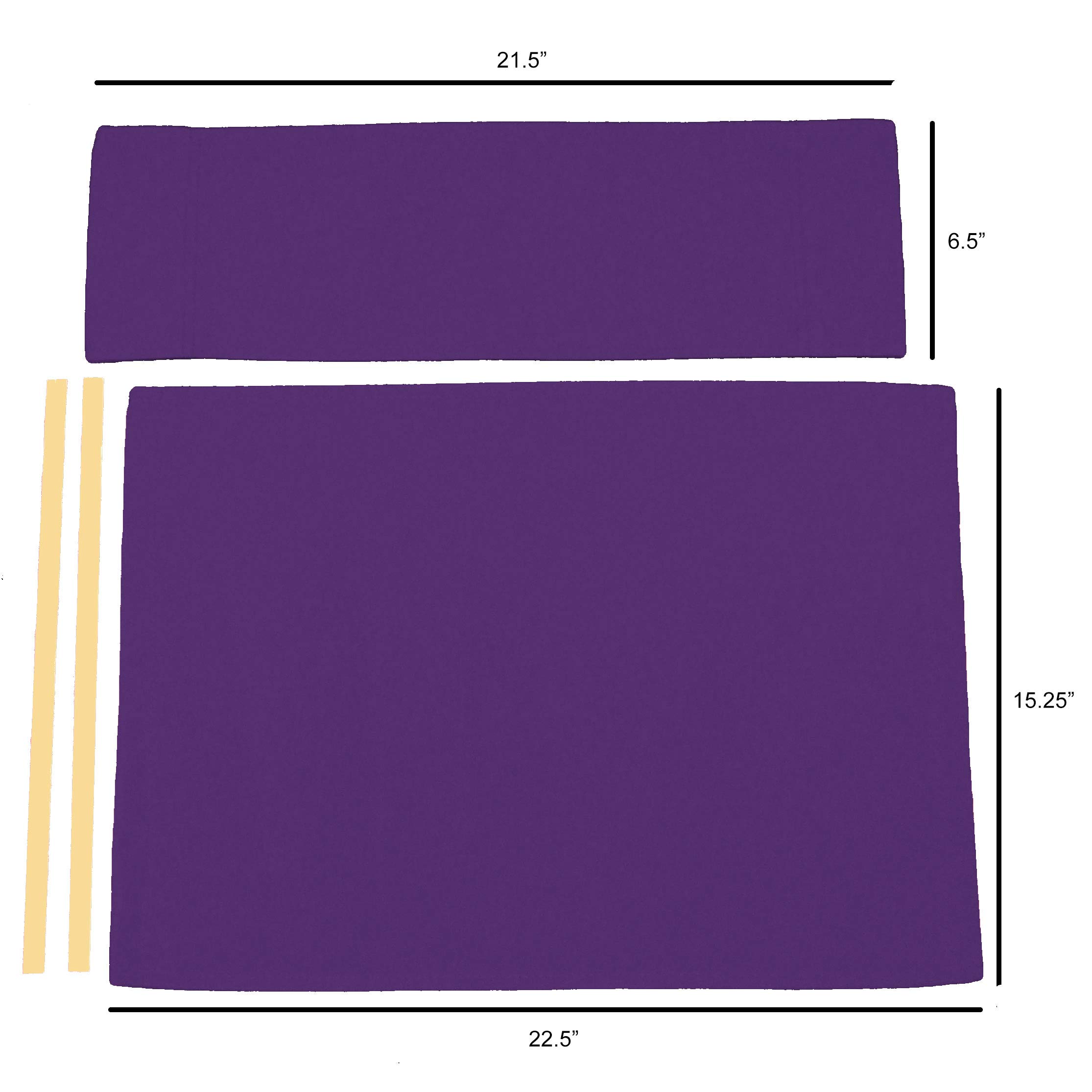Sunbrella Directors Chair Replacement Cover - Flat Stick Style in Concord Purple - Perfect for Outdoor Patio, Beach, and Camping Chairs