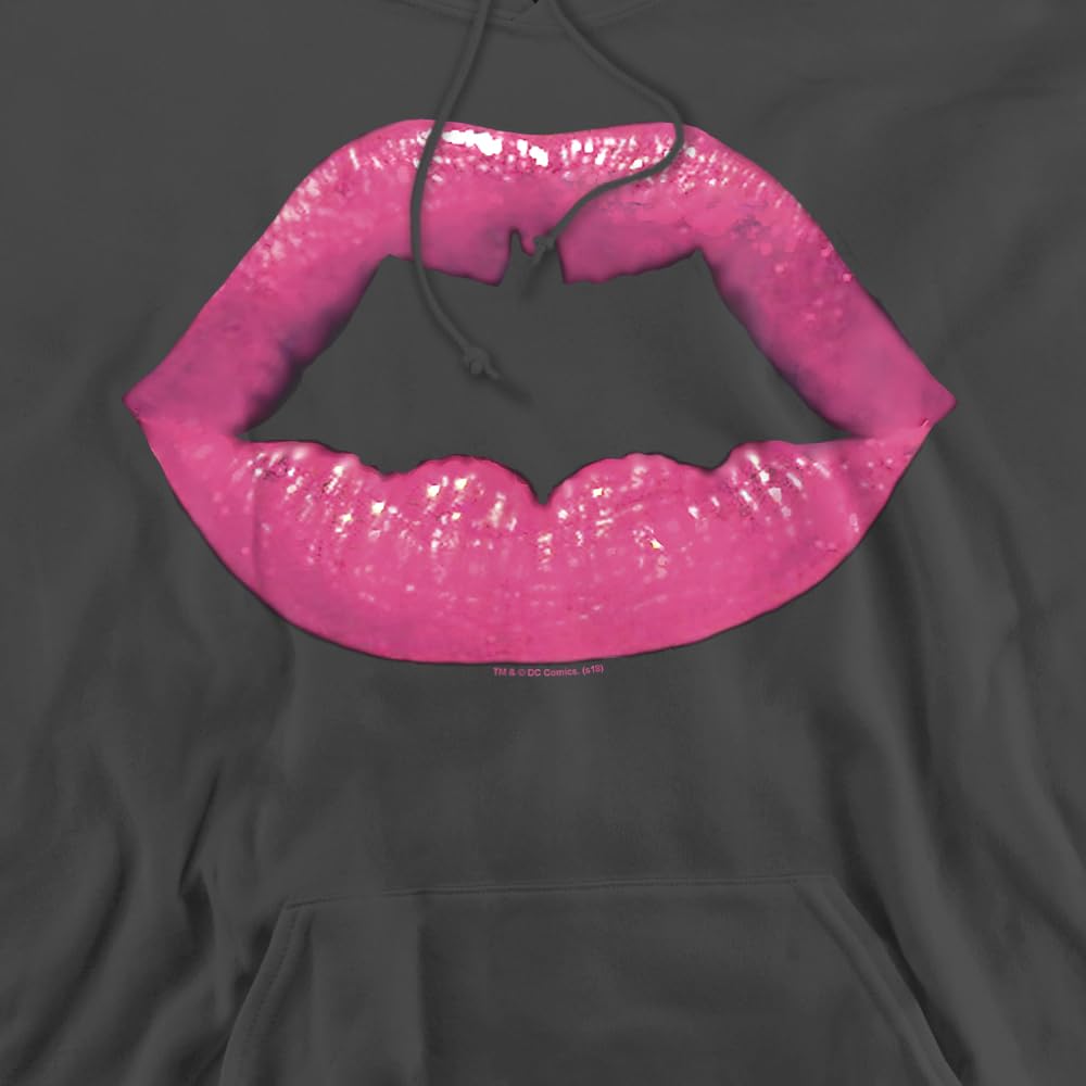 Trevco Batman Bat Kiss Unisex Hoodie for Adults - Soft Pullover Sweatshirt for Cosplay, Comic Con & Casual Wear