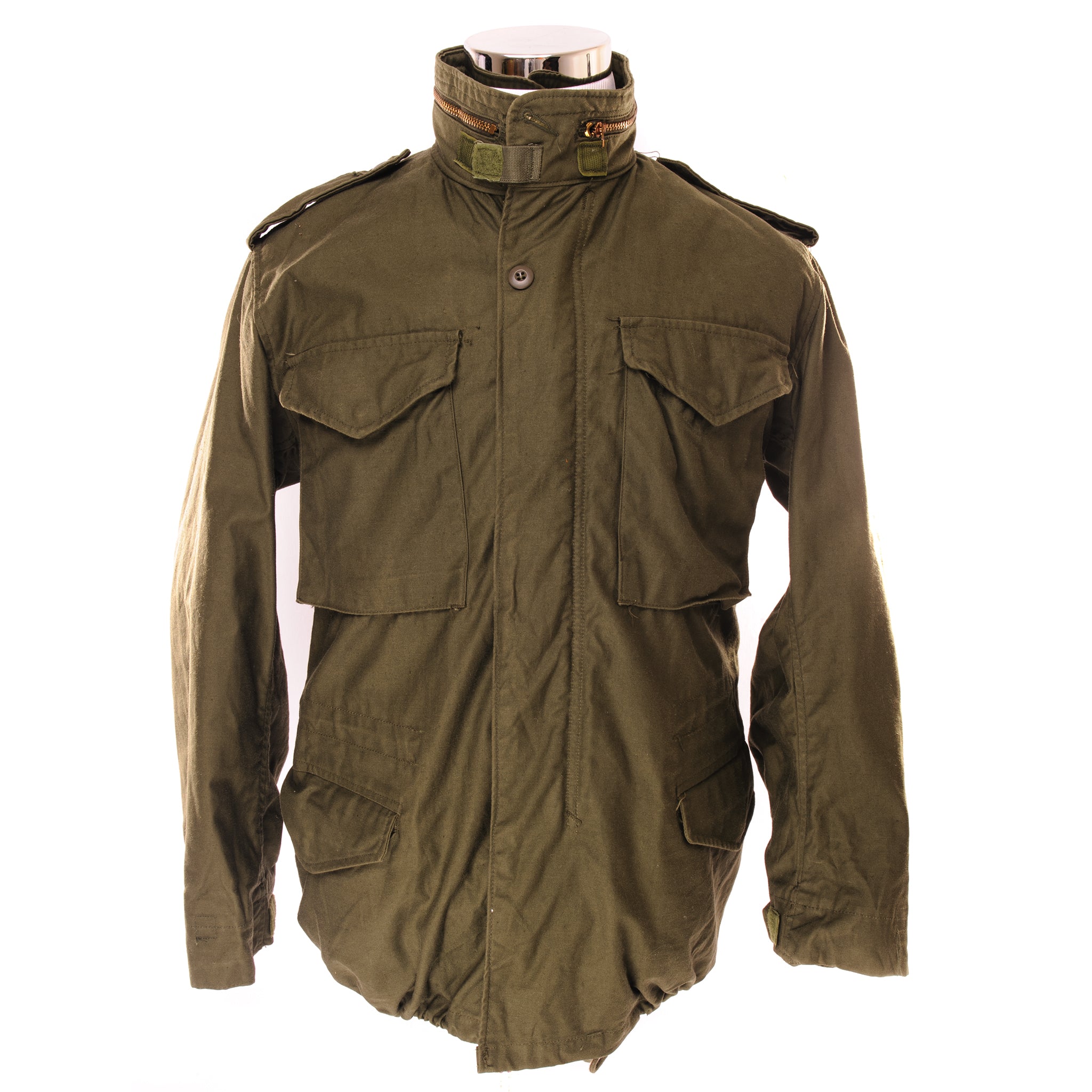 Vintage US Army M-1965 M65 Field Jacket - 1980s Small Regular Size - Military Surplus Outerwear for Outdoor Camping & Hiking