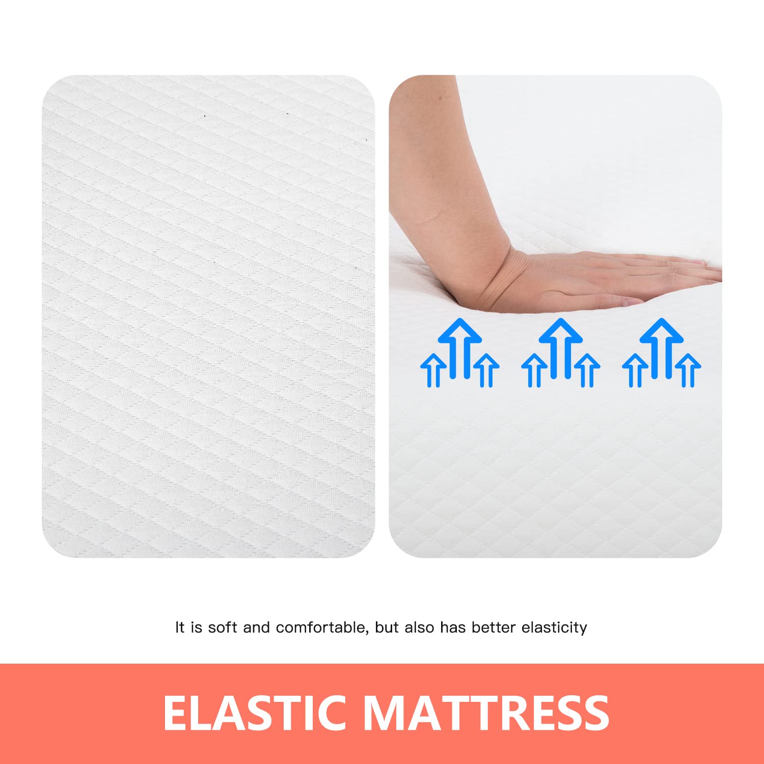 FDW 5 Inch Gel Memory Foam Mattress - Medium-Firm Queen Size for Pressure Relief & Cool Sleep - CertiPUR-US Certified Mattress in a Box - Ideal for Kids & Adults Bedroom, Guest Room, RV or Dorm Use