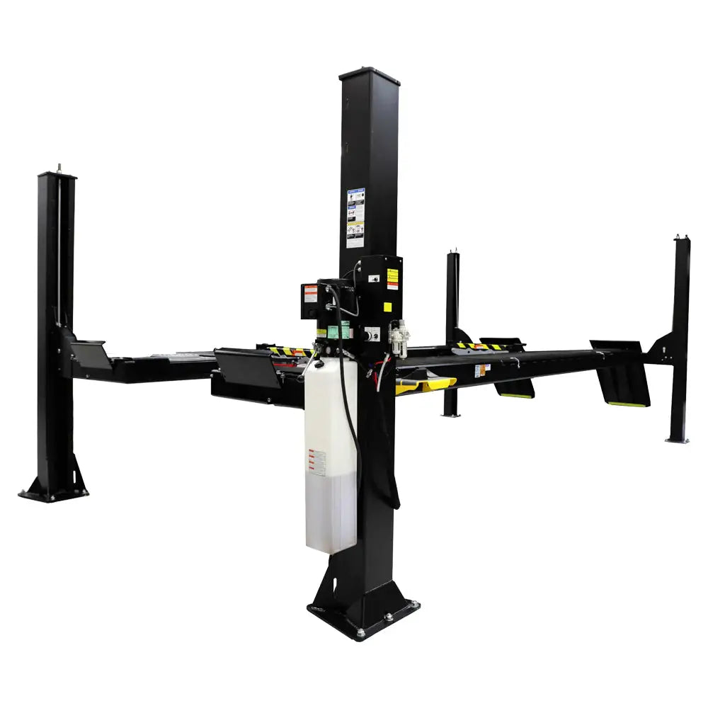 Challenger 4115XFX Extra Long Flat Deck 4 Post Car Lift - 15,000 lbs Capacity, Closed End Design for Auto Shops & Home Garages - Perfect for Vehicle Storage, Maintenance & Detailing