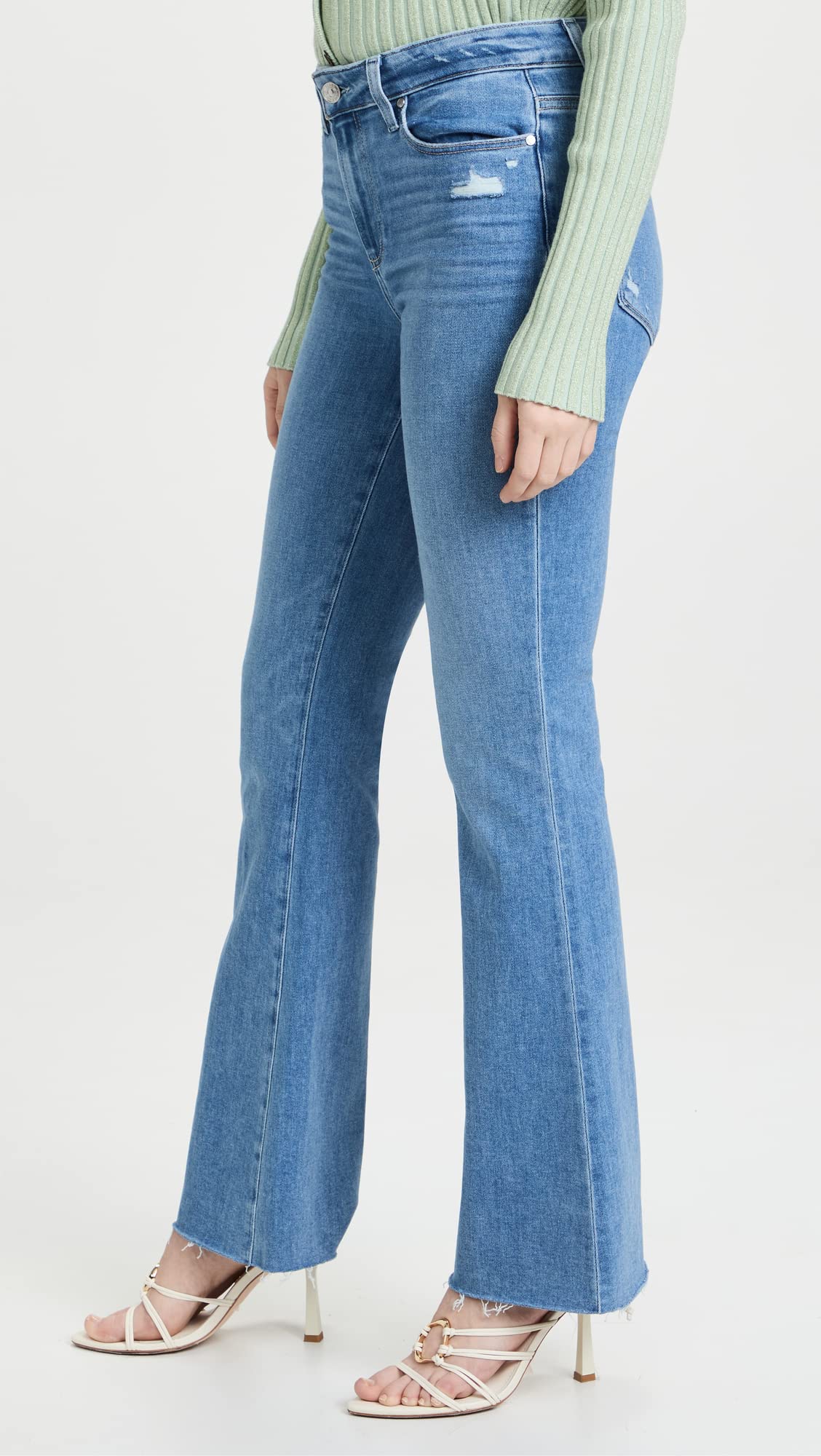 PAIGE Women's High Rise Laurel Canyon Jeans - Slim Fit Stretch Denim Pants for Everyday Comfort | Perfect for Work, Casual Outings & Weekend Wear