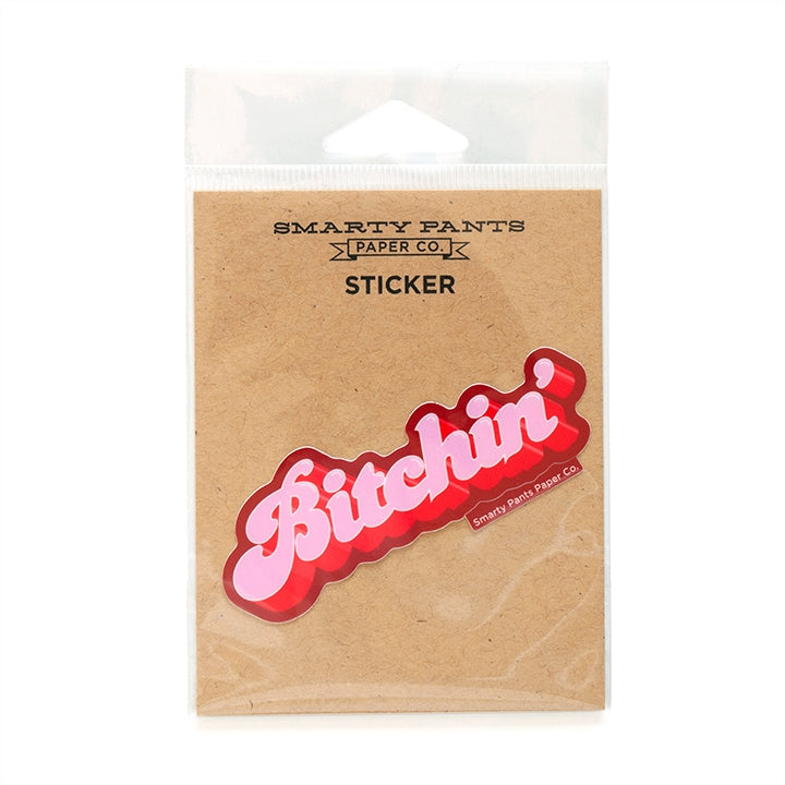 Bitchin' Vinyl Sticker - Waterproof Decal for Laptops, Cars & DIY Projects - Durable Decorative Stickers for Personalization
