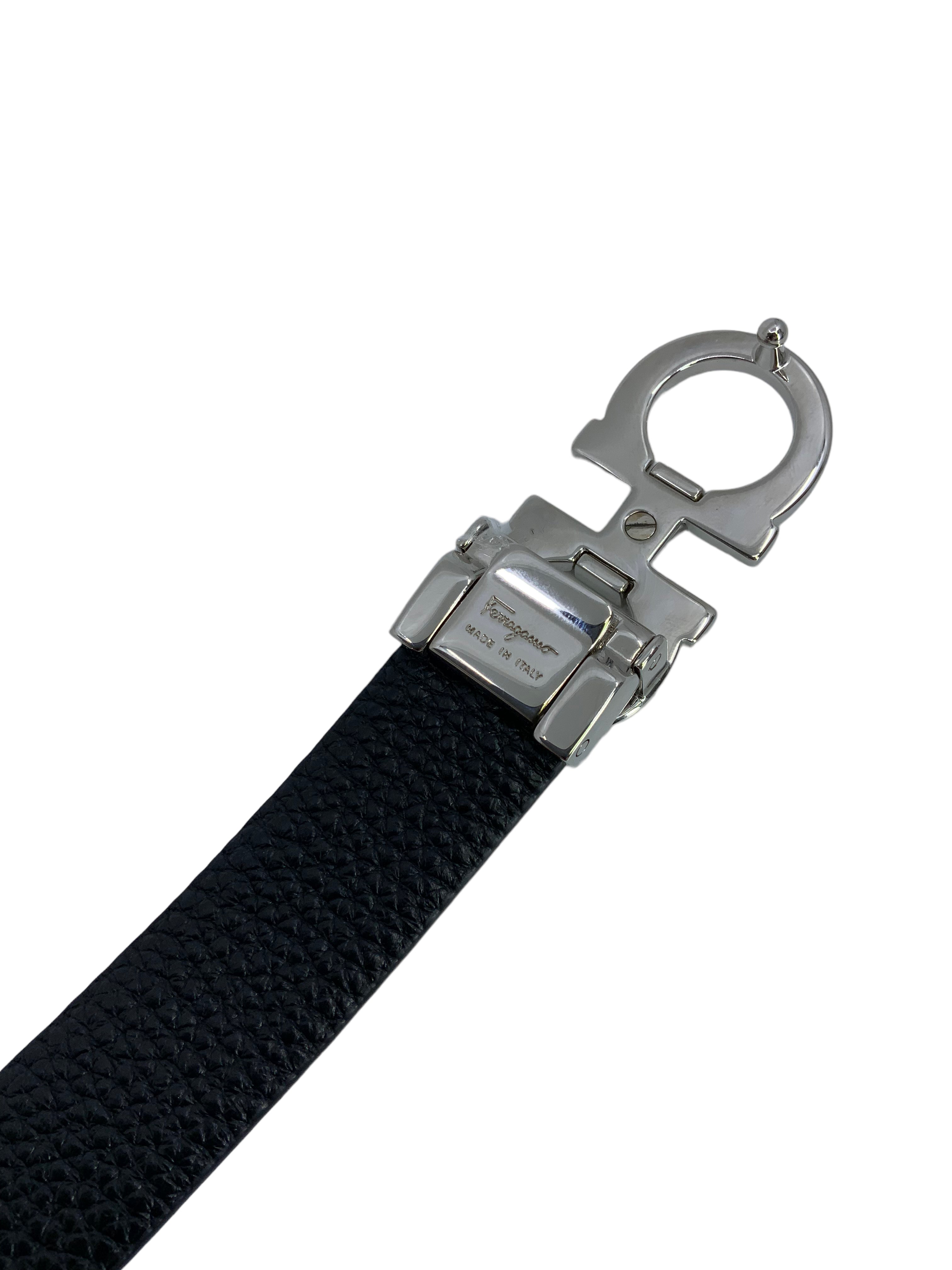 Salvatore Ferragamo Gancini Leather Reversible Belt for Men - Size L (90-100cm/35-40in) - Luxury Designer Belt for Business, Casual & Formal Wear