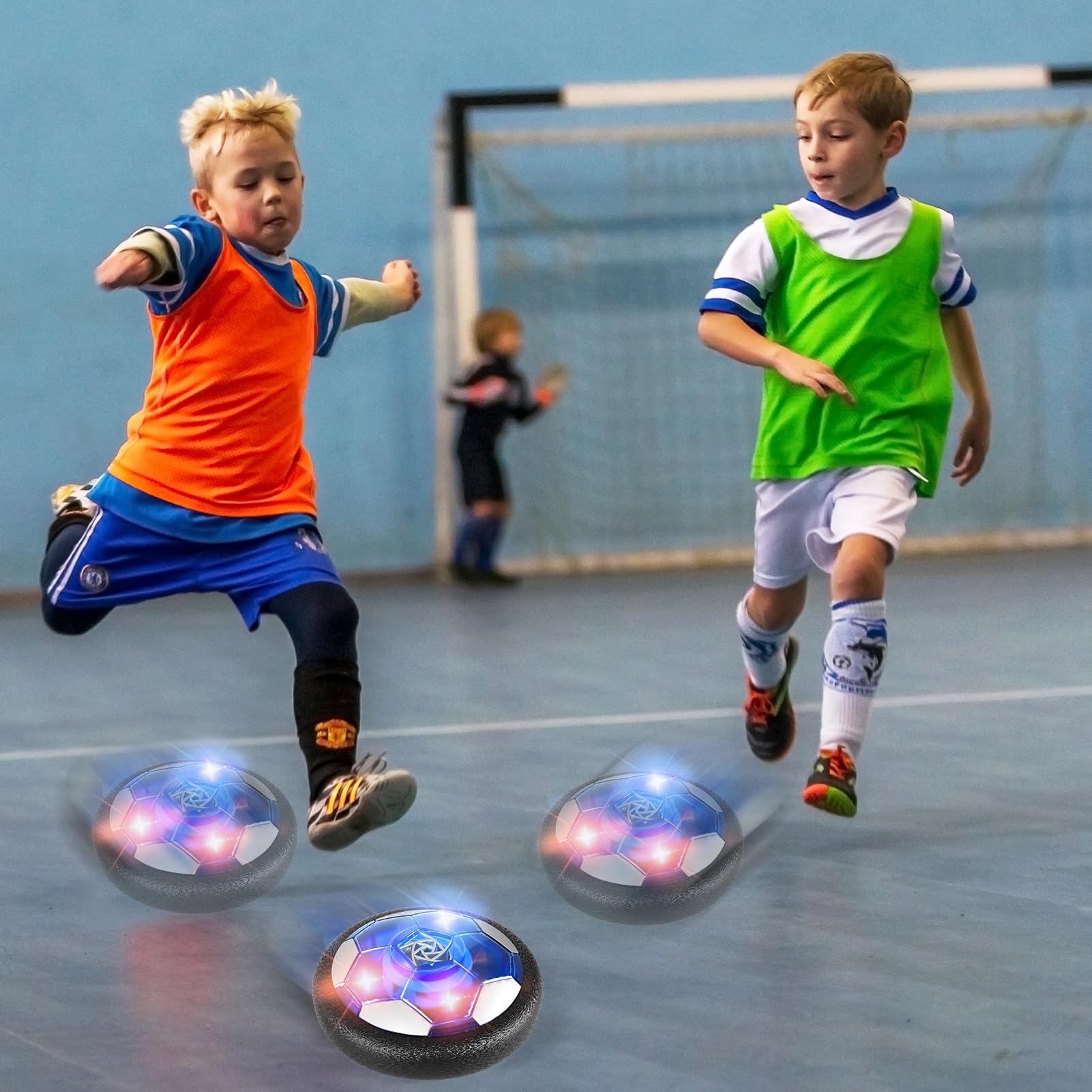 Hover Soccer Ball Toys for Kids - Indoor & Outdoor Floating Football Game for Boys & Girls Ages 3-8 - Fun Birthday Gifts for 3 4 5 6 Year Olds - Perfect for Playtime, Parties & Backyard Sports