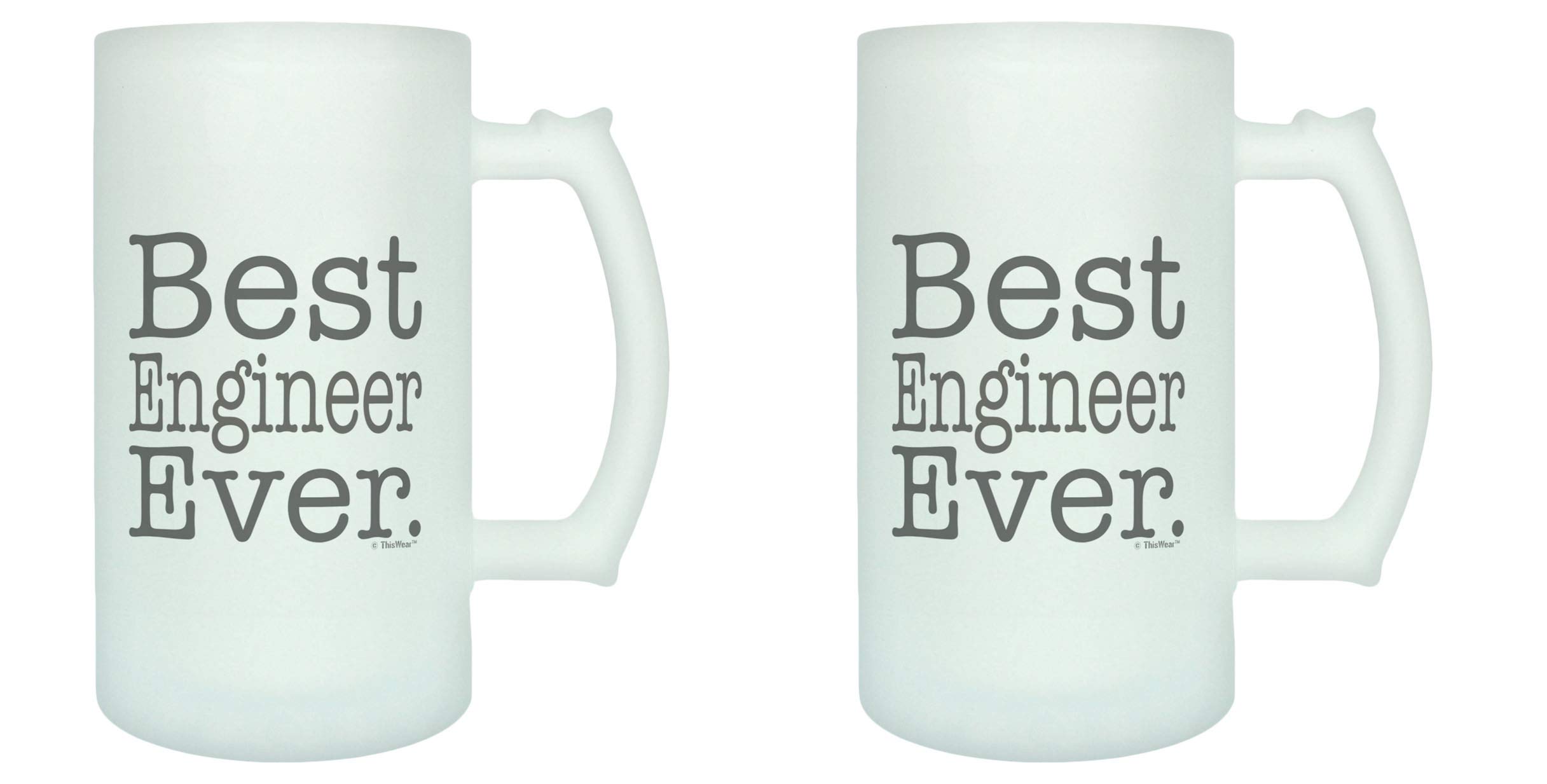 Best Engineering Graduation Gifts - 2 Pack Frosted Mug Set for Engineers | Perfect for Office, Home & Gifting