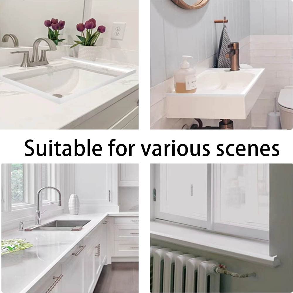 Foldable Silicone Shower Dam & Splash Guard - 78 Inch Transparent Water Barrier for Bathroom, Kitchen Sink & Bathtub - Perfect for Wet/Dry Areas, Shower Curtain Corners & Countertop Protection