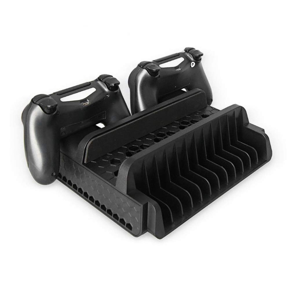 VBESTLIFE Universal Gaming Cooling Stand with Controller Charging Dock - Stable Multi-Function Bracket for PS4, PS4 Slim & PS4 Pro - Perfect for Long Gaming Sessions & Organized Playstation Setup
