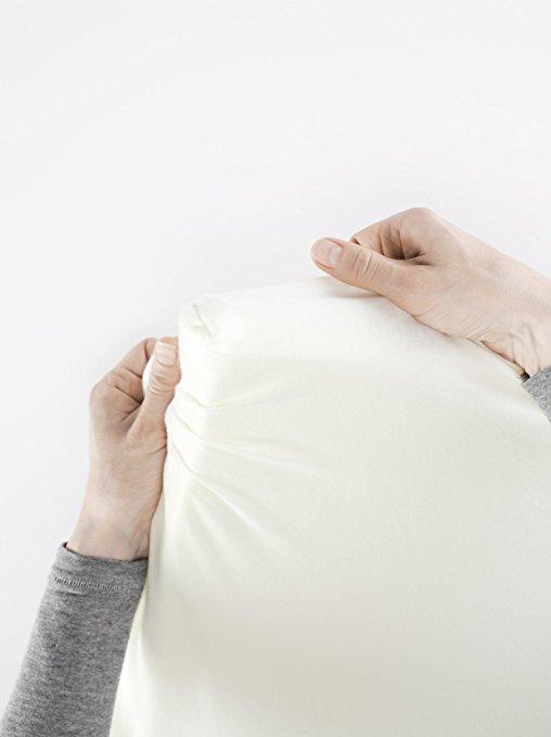 Organic BabyBjorn Fitted Sheet for Travel Crib Light - Soft & Breathable Cotton Crib Sheet for Portable Cribs - Perfect for Travel, Daycare & Nursery Use