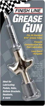 Finish Line Grease Injection Pump Gun - Heavy Duty Grease Gun for Bicycle, Motorcycle & Automotive Maintenance - Perfect for Lubricating Bearings, Chains & Moving Parts