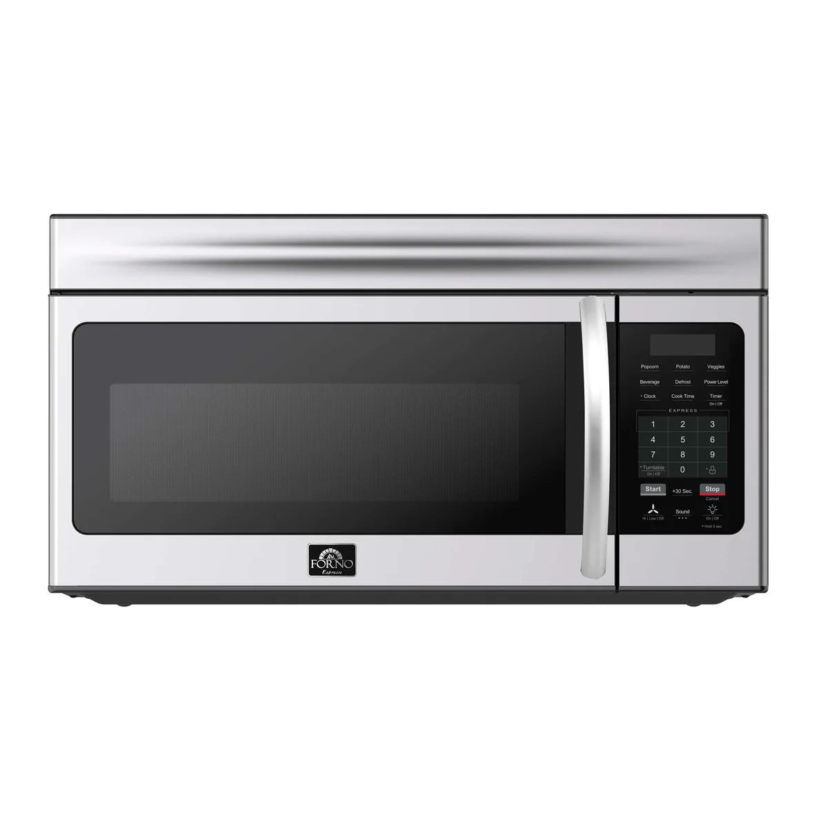 Forno Scalo 30 Inch Over the Range Microwave Oven - Stainless Steel (Model FOTR3007) - Perfect for Modern Kitchens & Space-Saving Installation