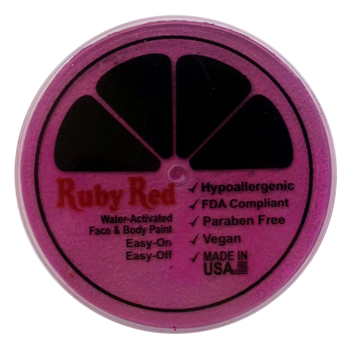 Ruby Red Face Paint - 75ML (2.5oz) Water-Based, Non-Toxic, Vibrant Color for Halloween, Cosplay & Body Art - Professional Makeup for Kids & Adults