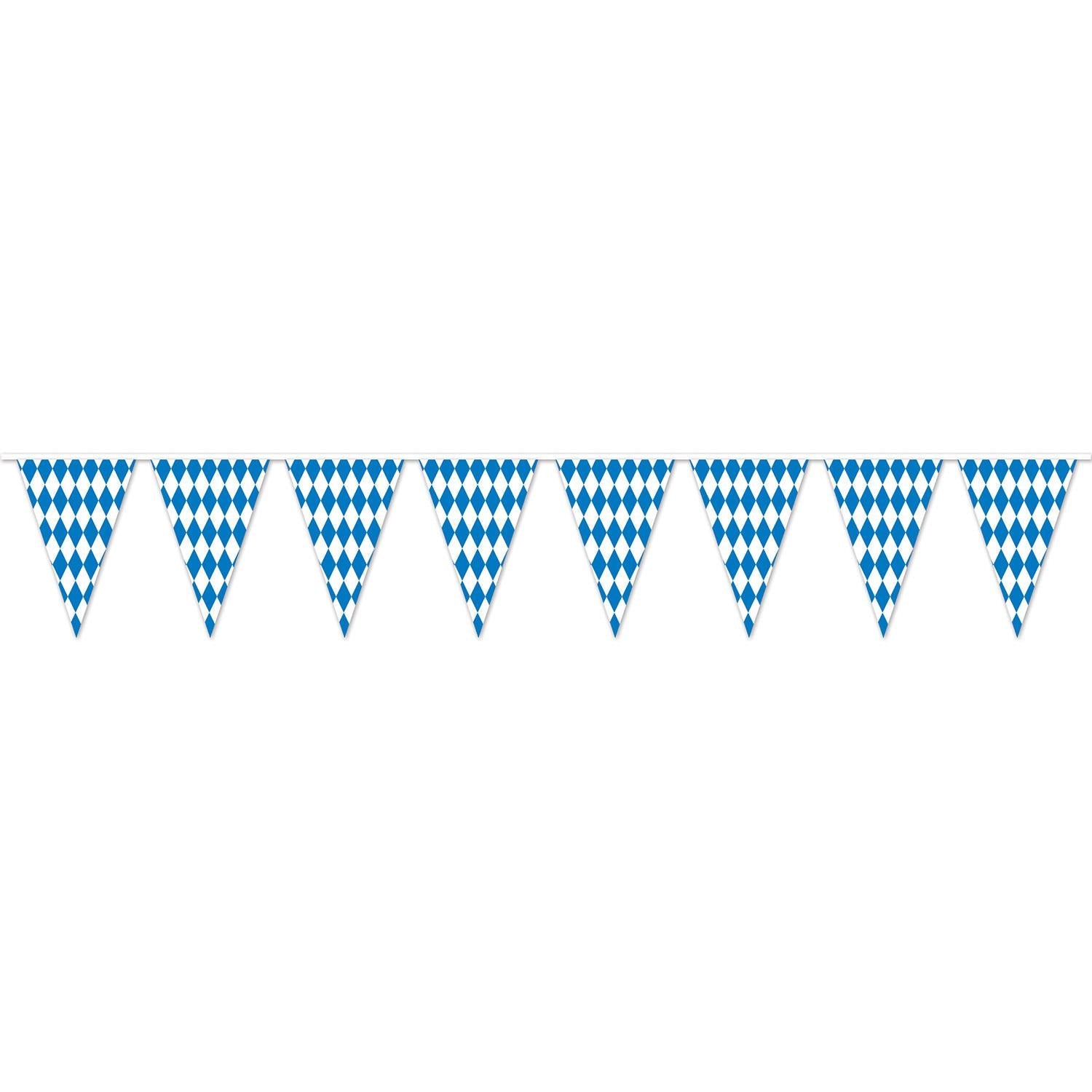12 Pack Beistle 120 ft Oktoberfest Pennant Banner - German Beer Festival Decorations for Party, Wedding & Outdoor Events