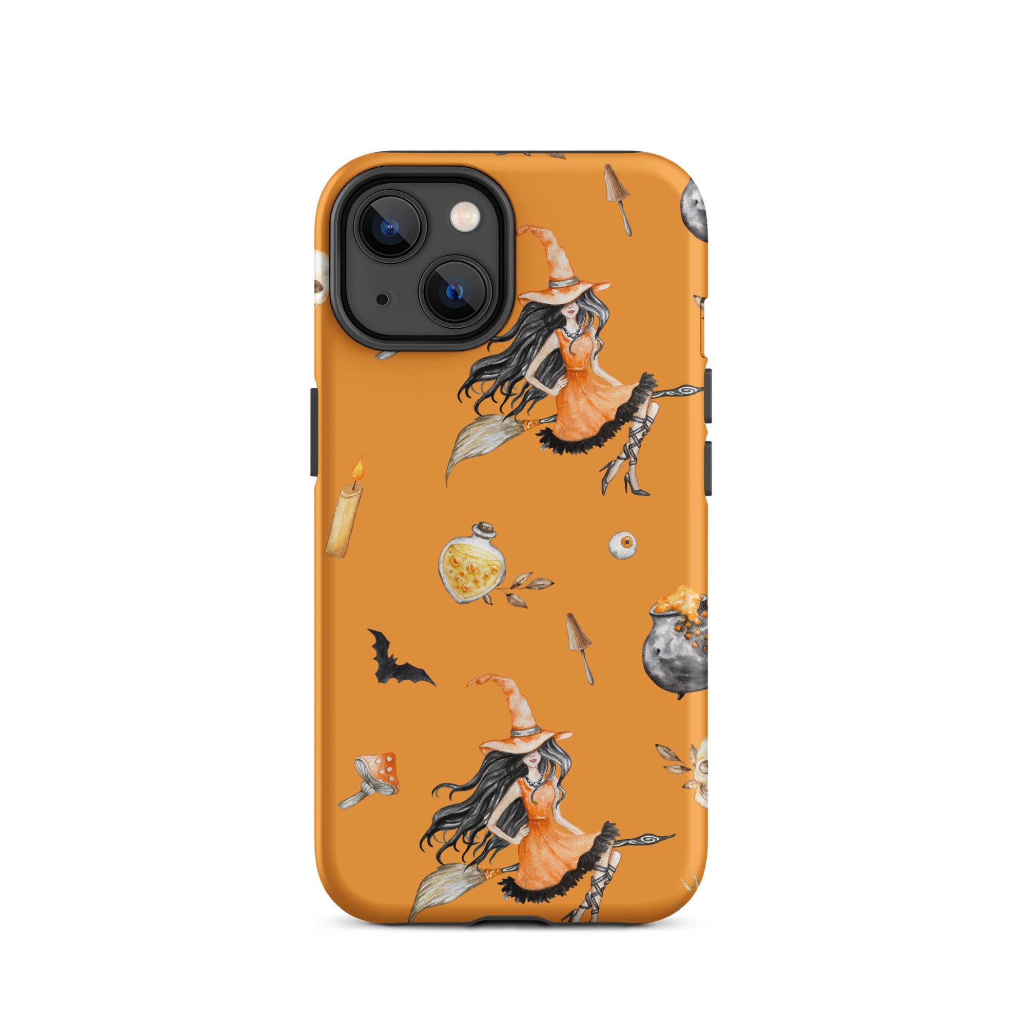 Premium Witch's Broomstick iPhone Case - Durable Protective Cover for iPhone 13/14/15 Pro Max - Perfect for Halloween, Cosplay & Witch-Themed Parties