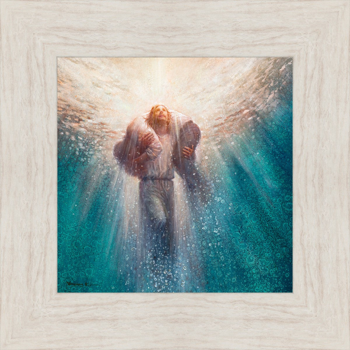 Deep Waters By Yongsung Kim - Premium Wall Art Canvas Print - Ocean Wave Painting for Home & Office Decor - Perfect for Living Room, Bedroom, and Office Spaces