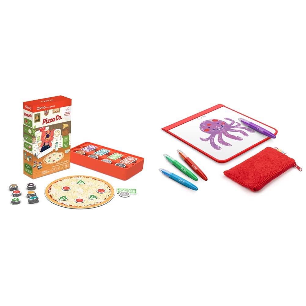 Osmo Pizza Co. Plus Monster Game for Kids Ages 5-12 - STEM Learning Toy for Math & Communication Skills - Compatible with iPad & Amazon Fire Tablet (Osmo Base Required) - Fun Educational Game for Homeschooling & Classroom Activities