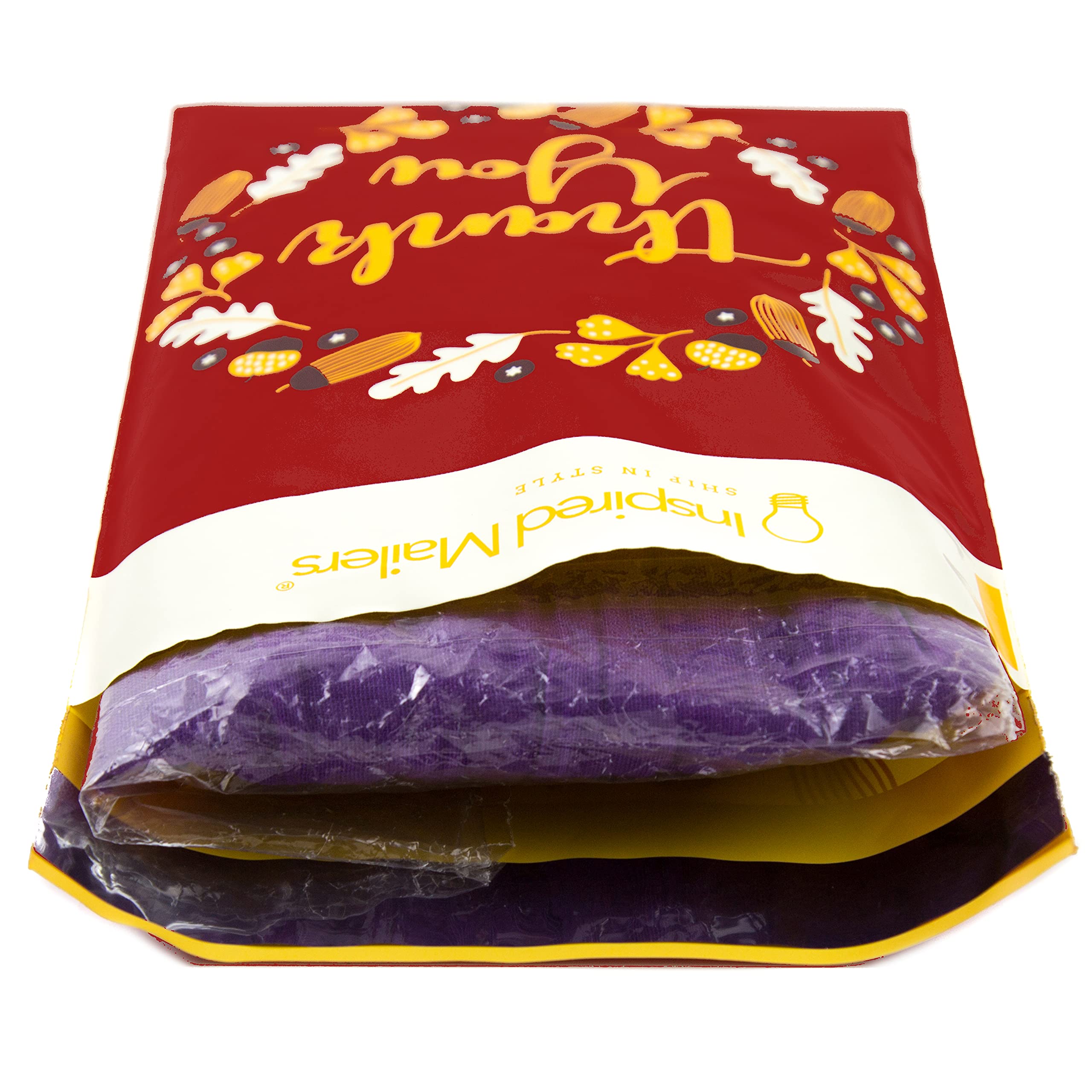 6x9 Poly Mailers 100 Pack - Autumn Thank You Shipping Bags, Small Mailing Envelopes for Ecommerce, Business & Gifts - Durable 6x9 Polymailers for Packages, Online Stores & Seasonal Shipping