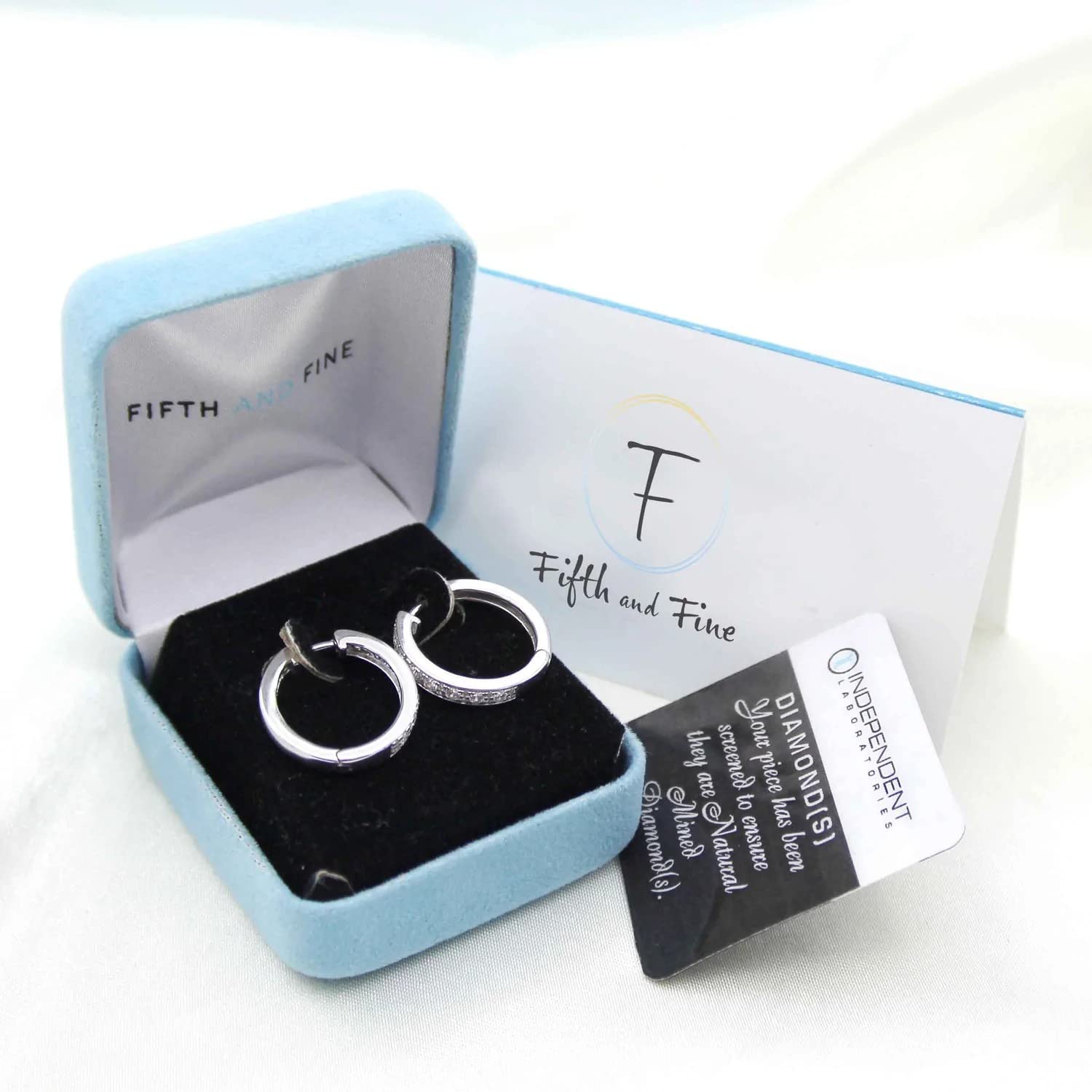 1/2 Cttw Diamond Channel-Set Hoop Earrings in 925 Sterling Silver - Elegant Jewelry for Women, Perfect for Weddings, Parties & Special Occasions