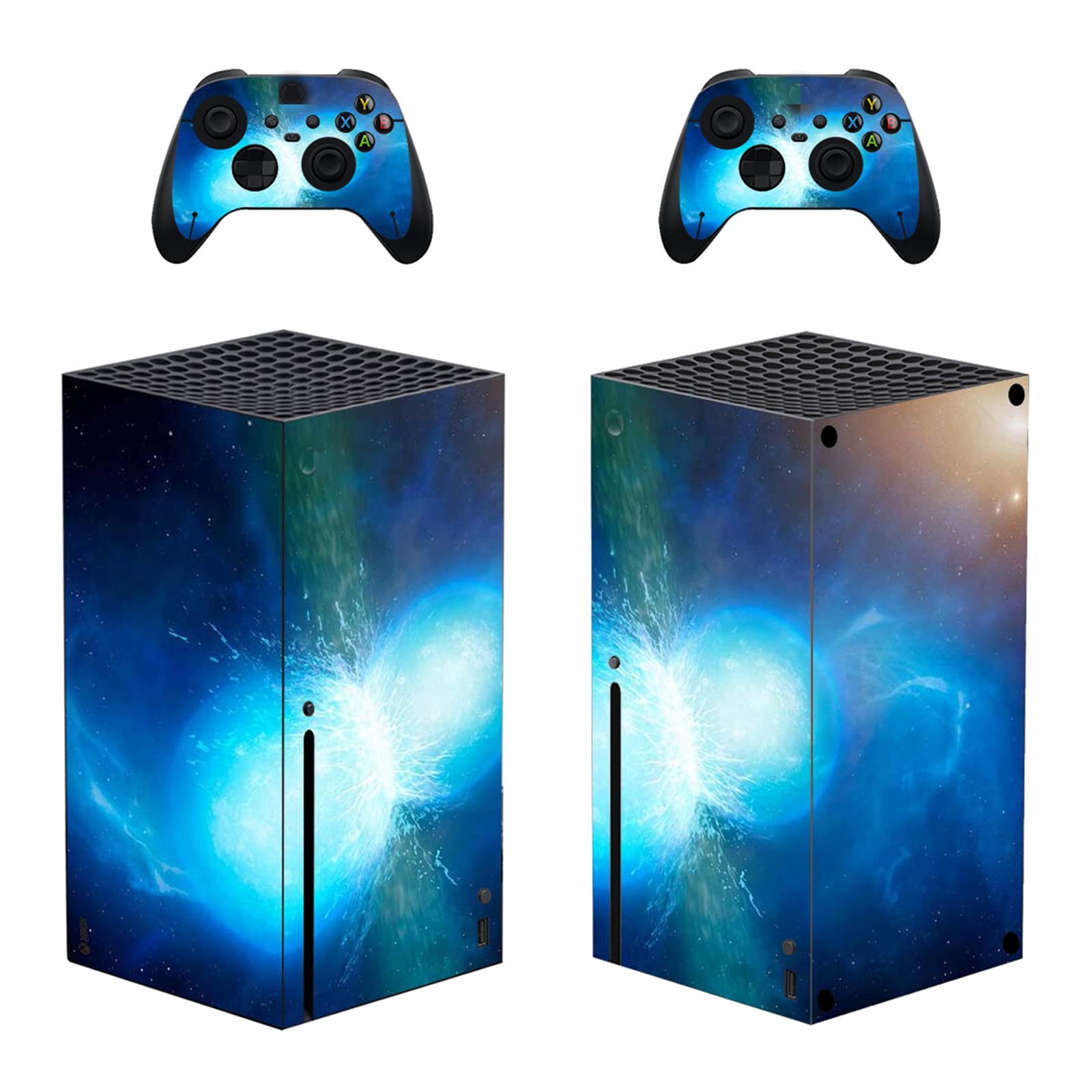 Guugoon Galaxy Space Skins for Xbox Series X Controller - Premium Vinyl Decal Stickers | Protective & Customizable Gaming Accessory for Xbox Series X Console - Perfect for Gaming Enthusiasts & Collectors