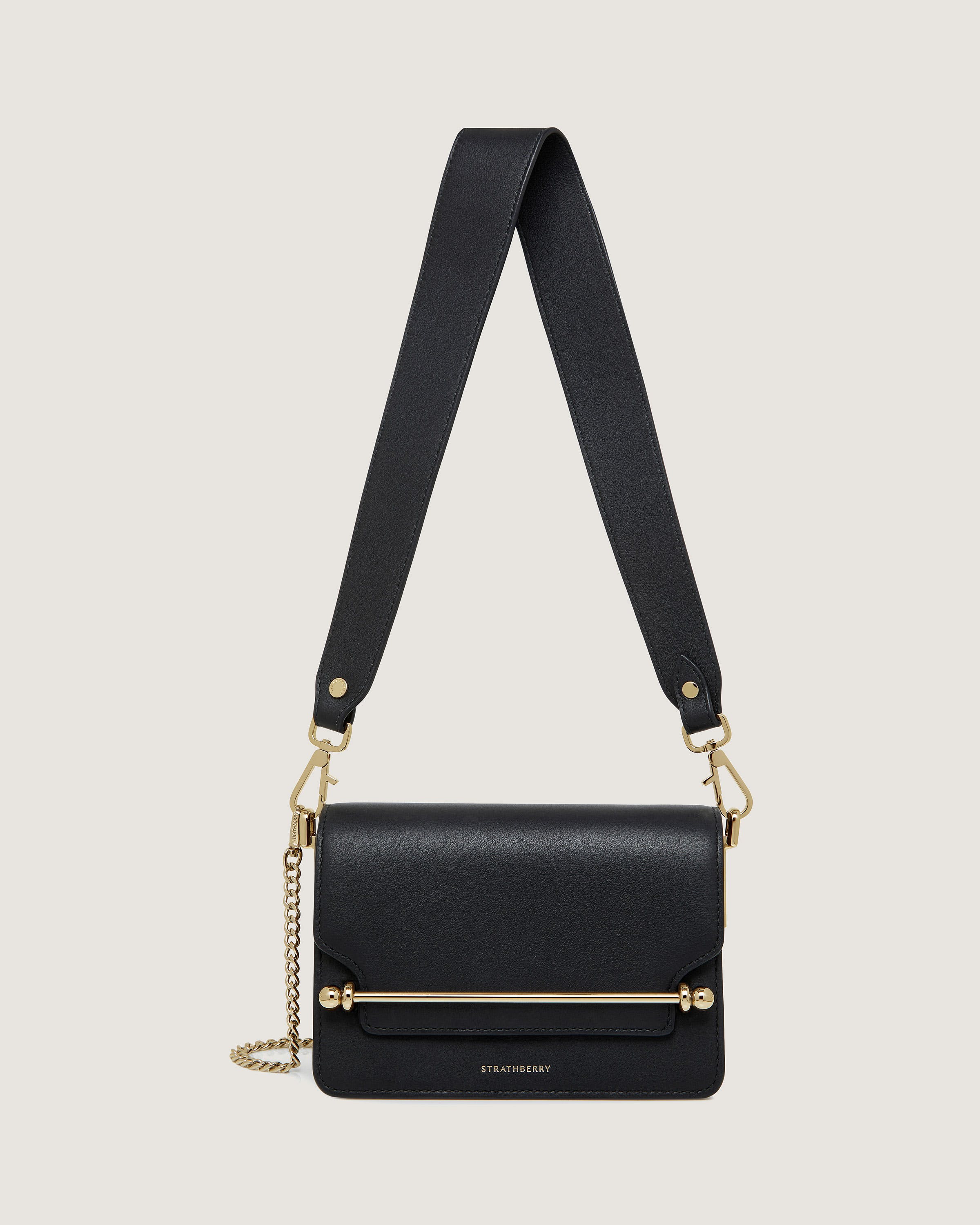 East West Mini Multi Strap Handbag - Stylish Black Crossbody Purse for Women | Perfect for Daily Use, Travel & Evening Out