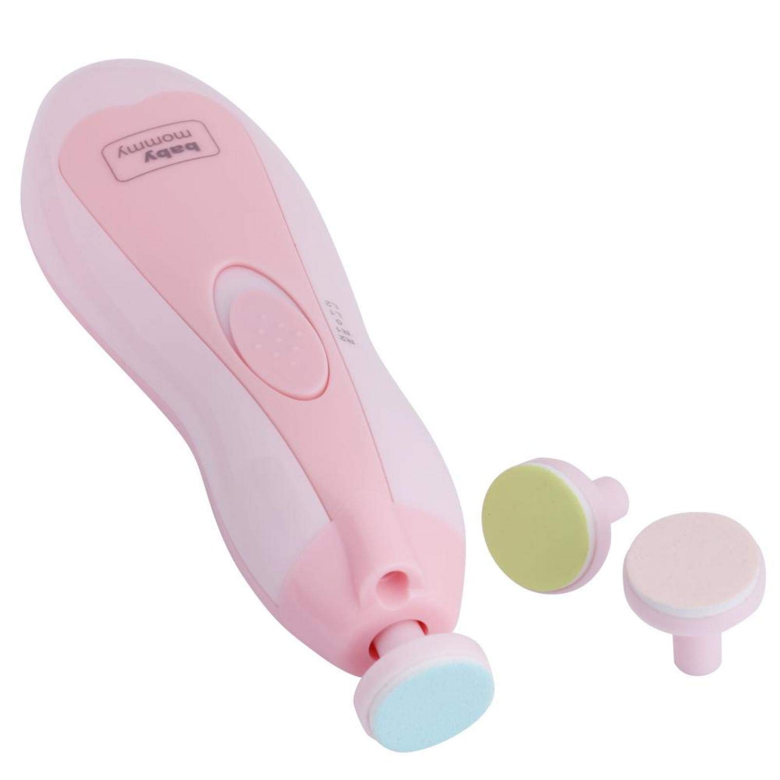 Safe Baby Electric Nail Clipper & 6-in-1 Nail Care Kit - Gentle Electric Nail Trimmer & File Set for Newborns, Infants & Toddlers (Pink) - Perfect for Stress-Free Nail Trimming at Home or On-the-Go