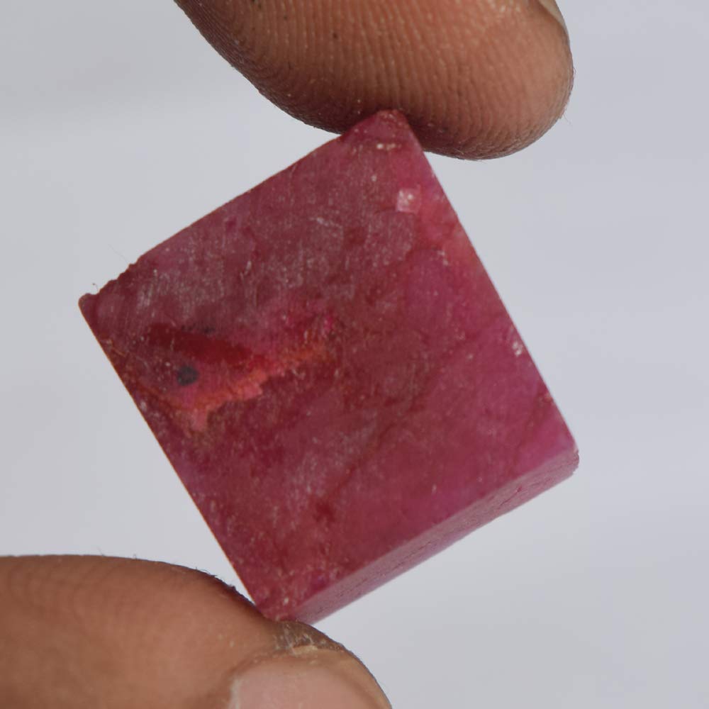 35.00 Ct Natural Ruby Gemstone Faceted Cube Loose Stones for Jewelry Making - Healing Energy Stone | Perfect for Rings, Necklaces & DIY Craft Projects