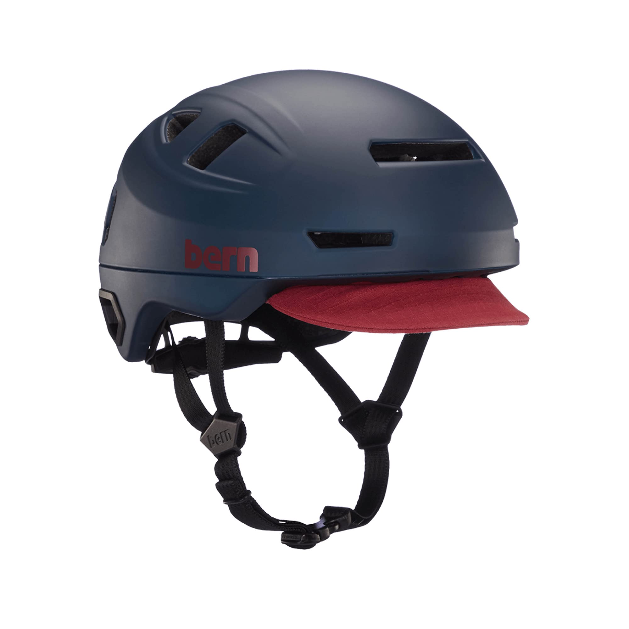 Bern Hudson Commuter Bike Helmet with MIPS Technology - Certified for E-Bikes & Cycling Safety - Built-in LED Rear Light & U-Lock Compatible - Perfect for Urban Commuting, Road Biking & Electric Scooters