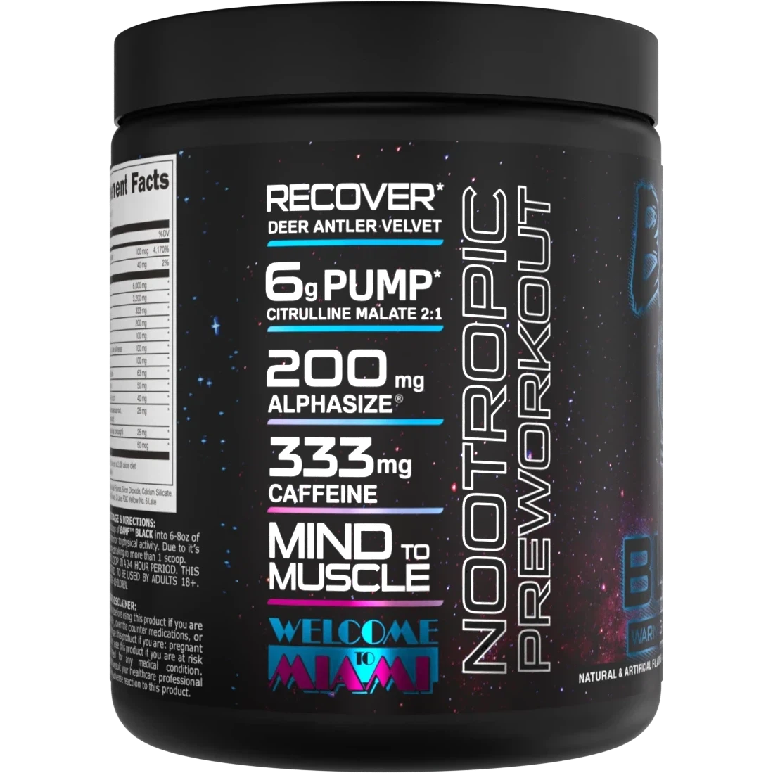 Bucked Up BAMF BLACK Pre-Workout Supplement for Men & Women - Energy, Focus & Muscle Pump Enhancer for Gym & Fitness Training