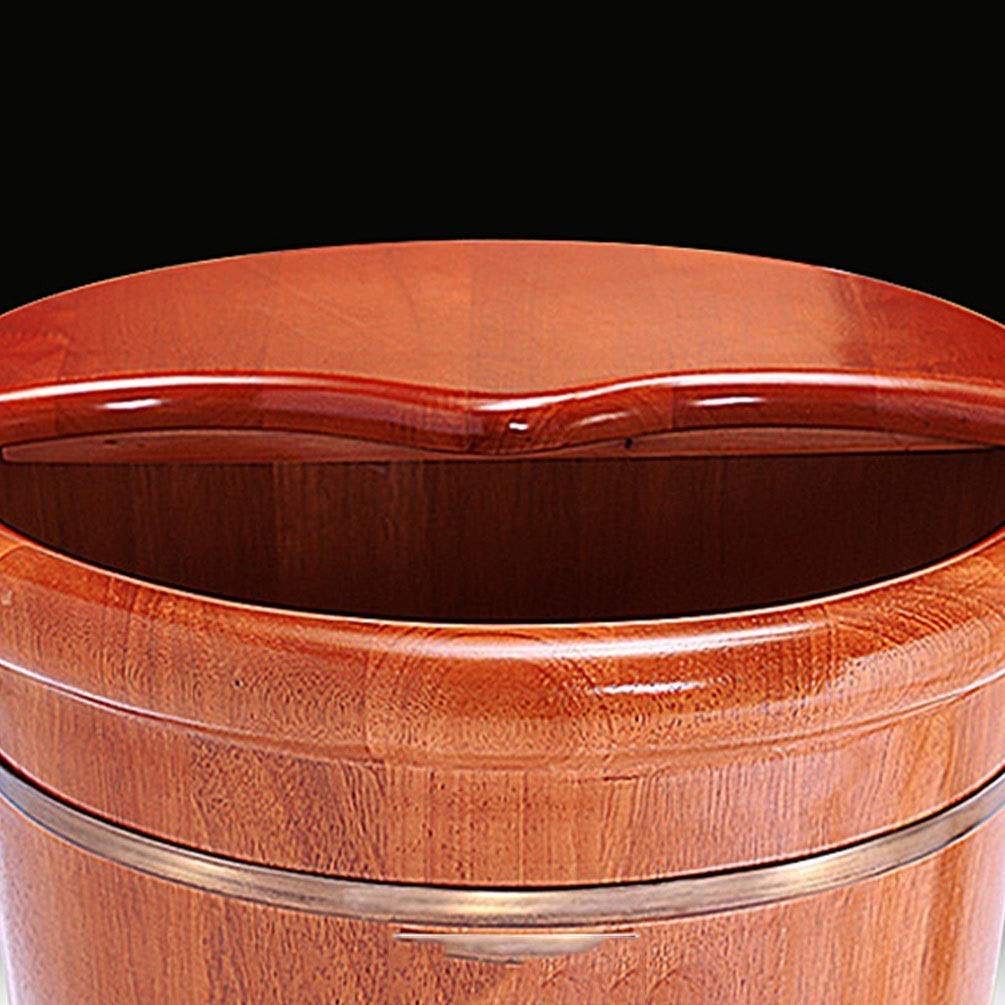 Wooden Foot Bath Massager & Sauna Bucket - Natural Wood Foot Spa Tub for Relaxation, Detox & Pain Relief | Perfect for Home Spa, Aromatherapy & Stress Relief
