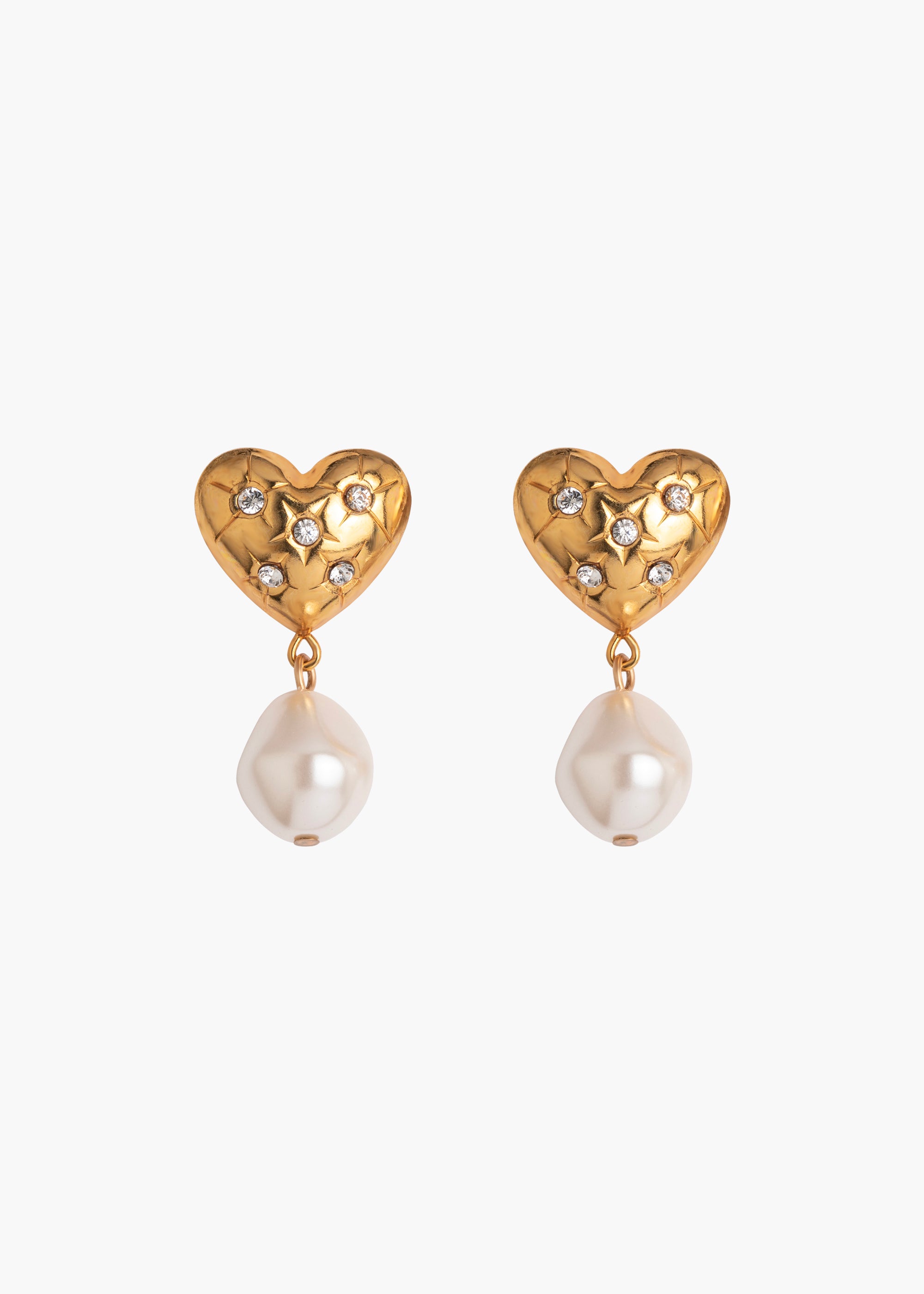 Hayden Crystal Antique Gold Earrings - Elegant Dangle Earrings for Women, Perfect for Weddings, Parties & Special Occasions
