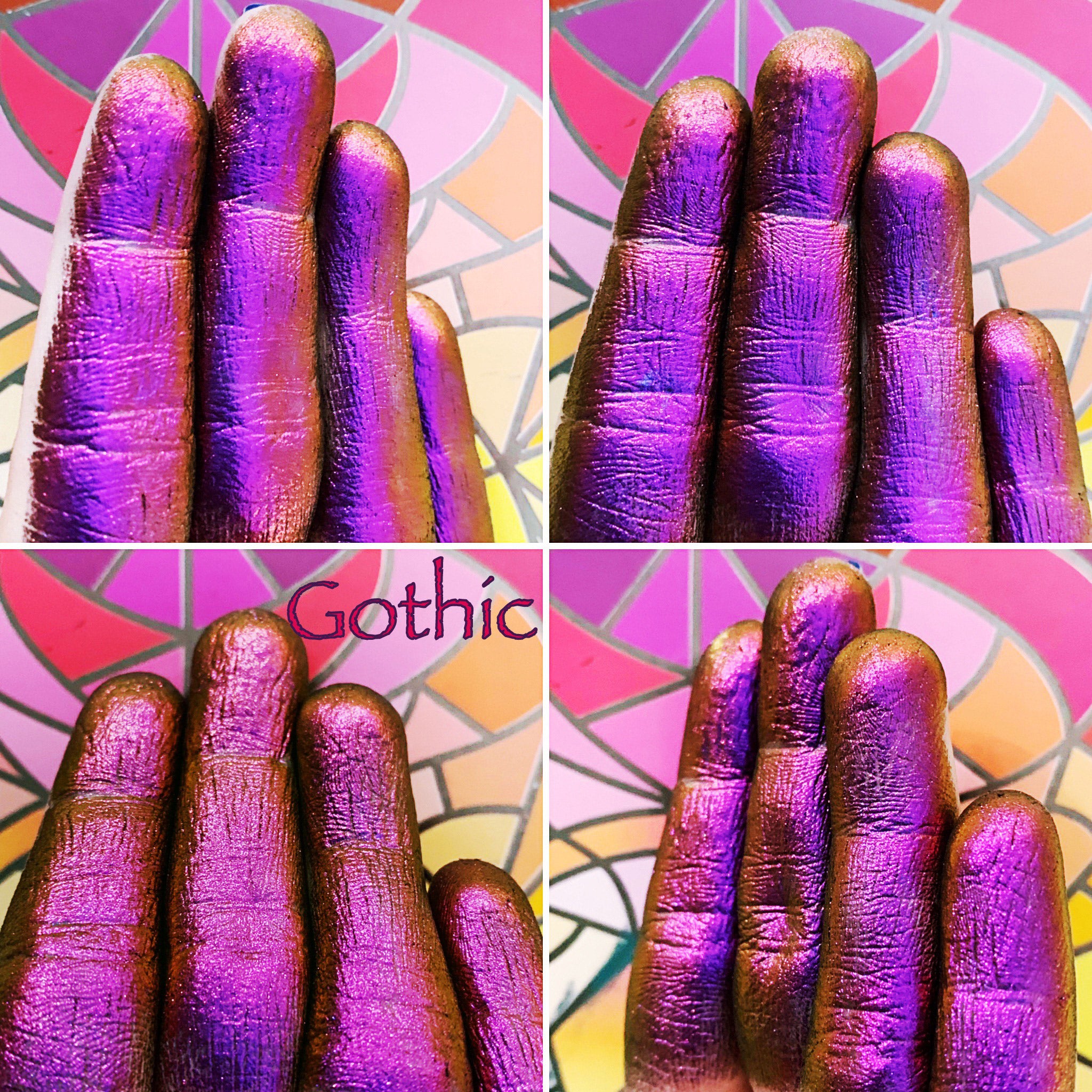 Gothic Jeweled Multichrome Eyeshadow Palette - Long Lasting Highly Pigmented Makeup for Dramatic Eye Looks - Perfect for Halloween, Cosplay and Night Out