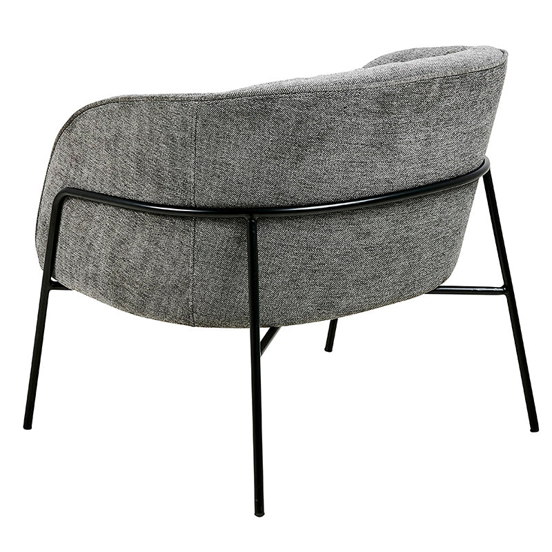 MILANI Modern Lounge Chair in Anthracite - Stylish and Comfortable Accent Chair for Living Room, Bedroom, or Office