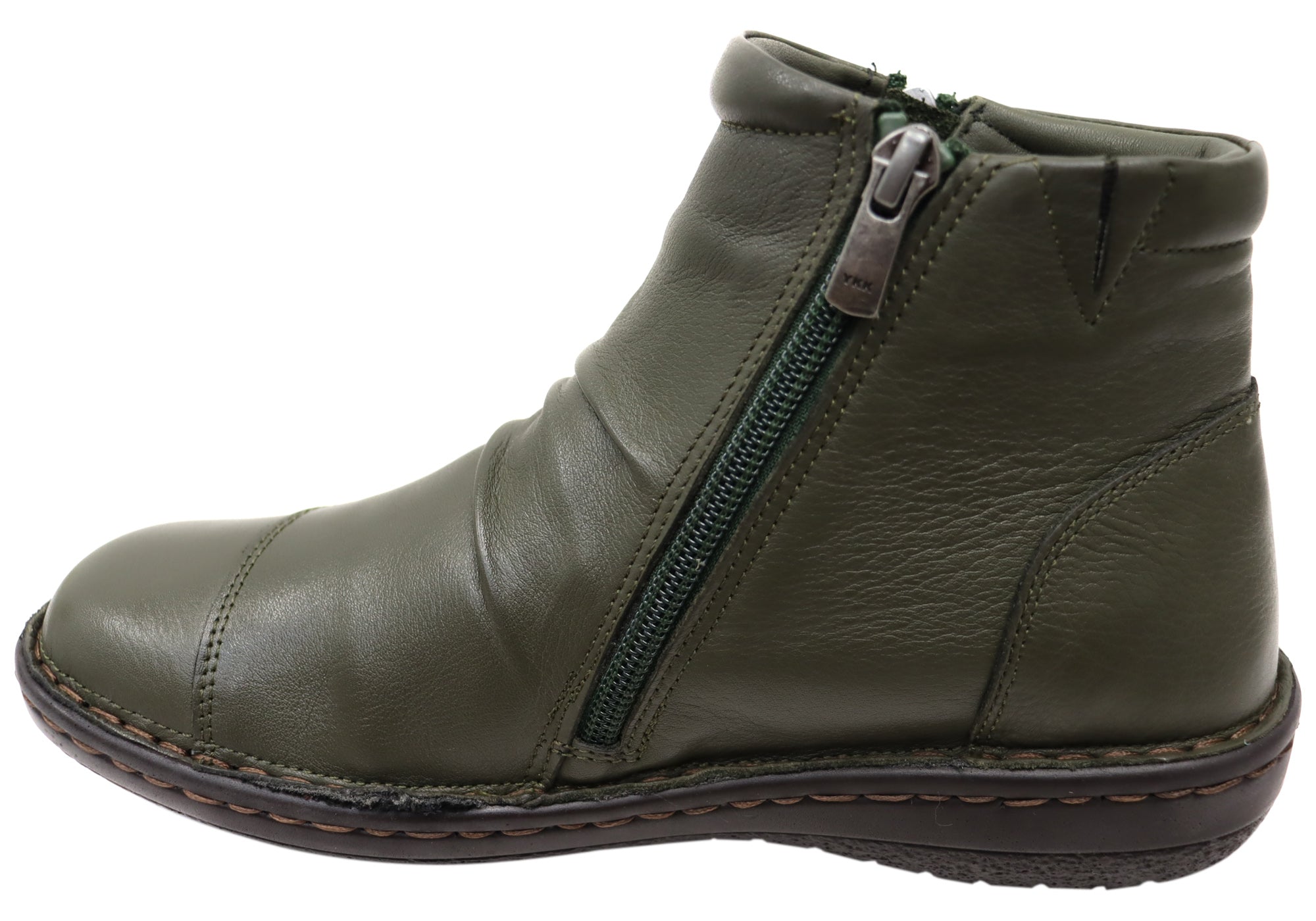 Orizonte Talun Women's European Comfortable Leather Ankle Boots - Stylish & Soft for Walking, Work & Casual Outfits