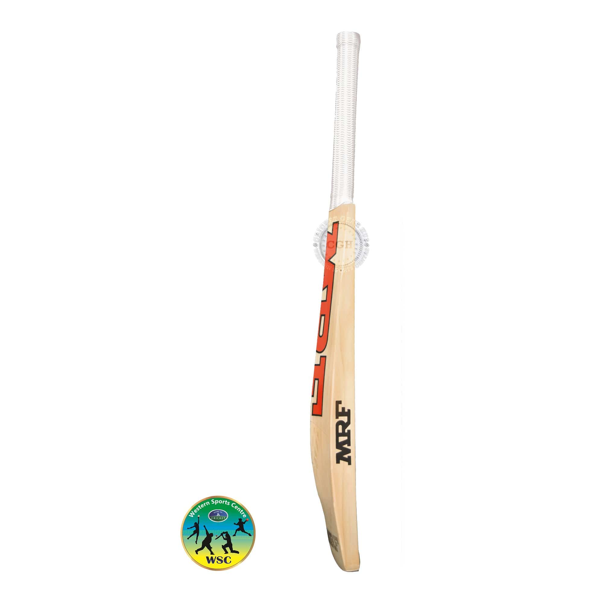 MRF Elite AB De Villiers Cricket Bat - English Willow, Short Handle, Lightweight for Power Hitting - Perfect for Professional Matches & Training Sessions